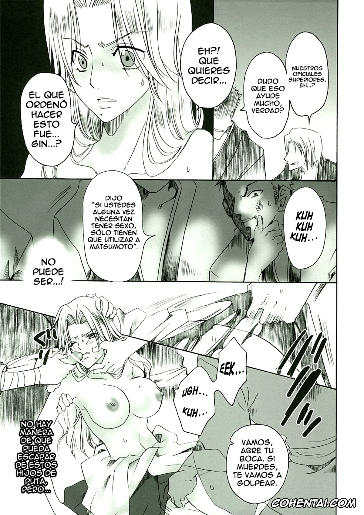 Bleach xxx, Rangiku Matsumoto xxx, Toushirou Hitsugaya xxx, Kokucho Ranbu (Bleach), pagina 4