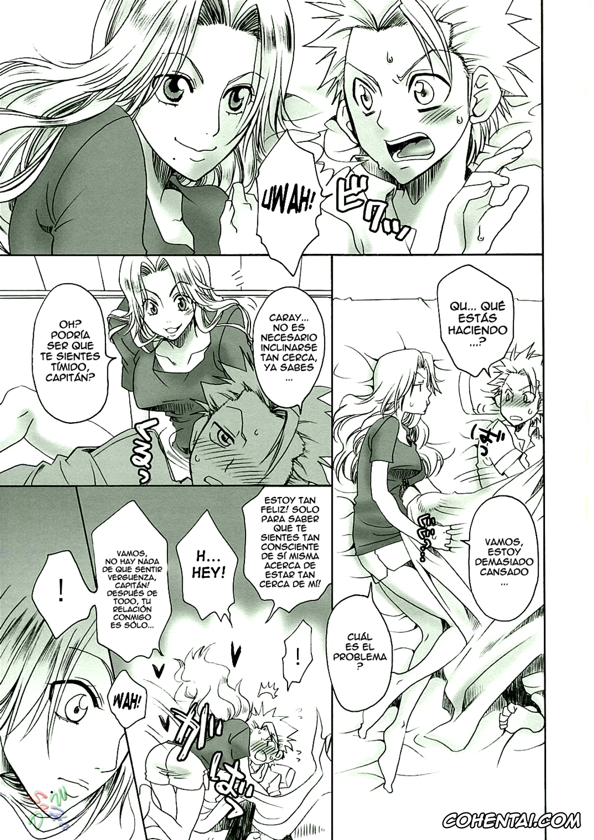 Bleach hentai, Rangiku Matsumoto hentai, Toushirou Hitsugaya hentai, Kokucho Ranbu (Bleach), pagina 18
