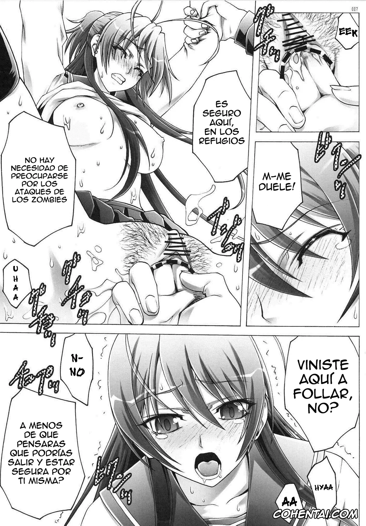 Highschool Of The Dead hentai, Rei Miyamoto hentai, HIGHRISK OF THE DEAD (Highschool of the Dead), pagina 6