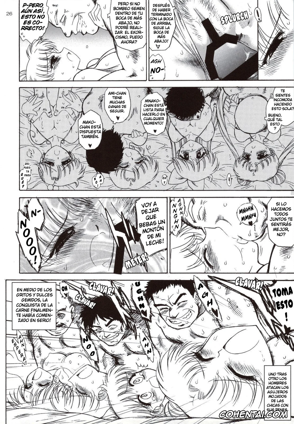 Sailor Moon | Bishoujo Senshi Sailor Moon hentai, Sailor Jupiter | Makoto Kino hentai, Sailor Mercury | Ami Mizuno hentai, Sailor Moon | Usagi Tsukino hentai, Sailor Venus | Minako Aino hentai, Beach Boy (Bishoujo Senshi Sailor Moon), pagina 24