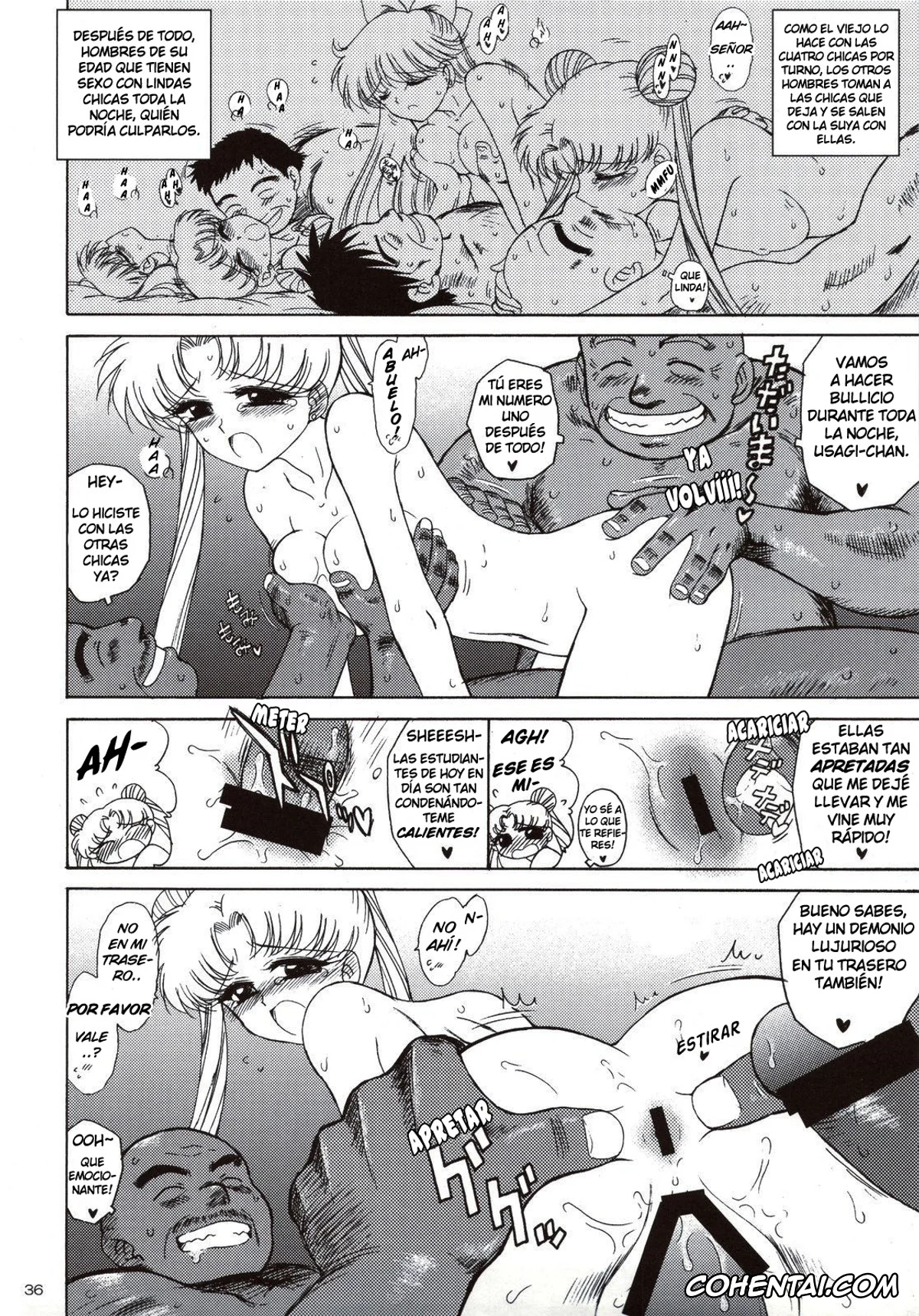 Sailor Moon | Bishoujo Senshi Sailor Moon xxx, Sailor Jupiter | Makoto Kino xxx, Sailor Mercury | Ami Mizuno xxx, Sailor Moon | Usagi Tsukino xxx, Sailor Venus | Minako Aino xxx, Beach Boy (Bishoujo Senshi Sailor Moon), pagina 34