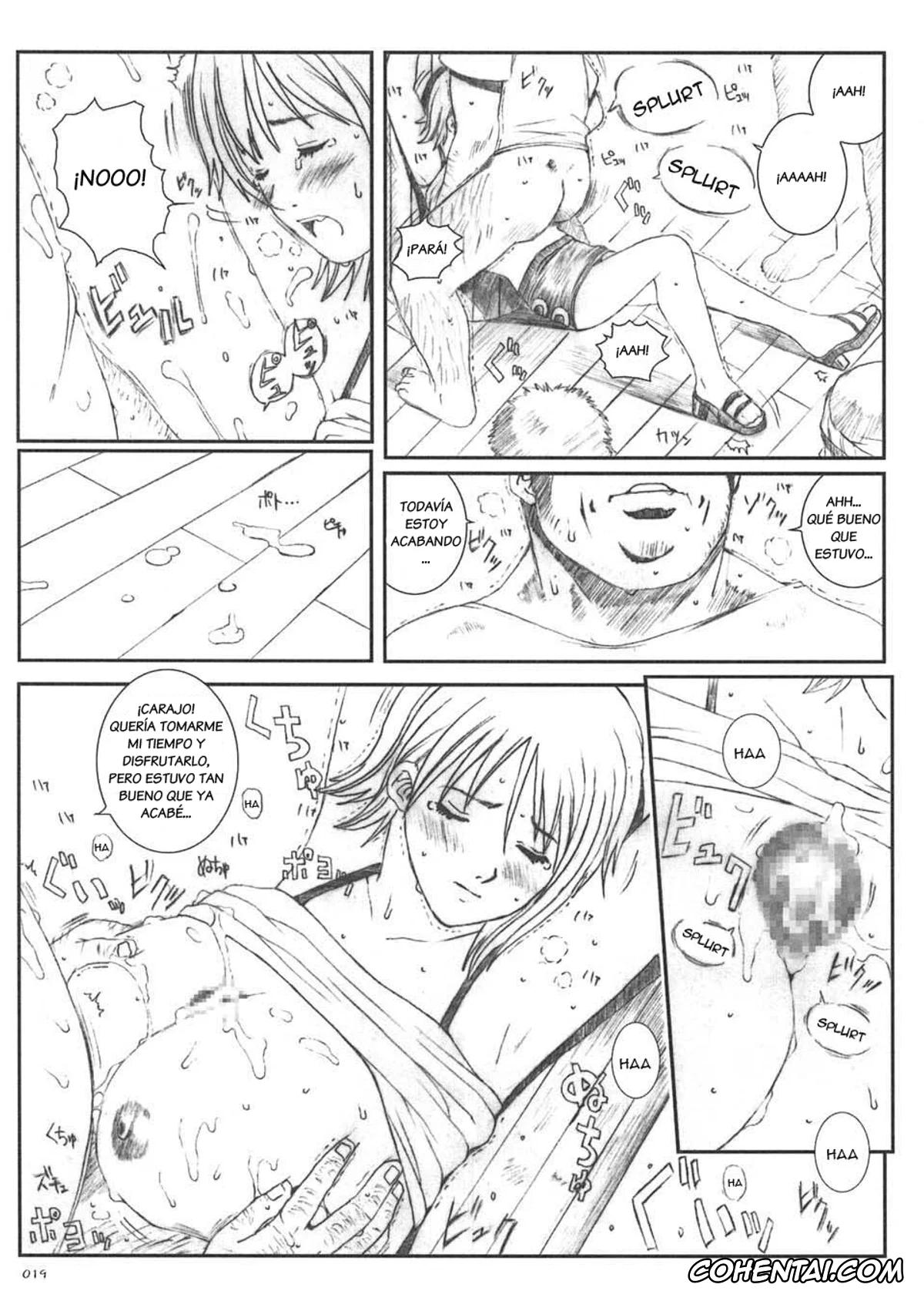 One Piece hentai, Nami hentai, Kuusou Zikken Vol.5 (One Piece), pagina 18