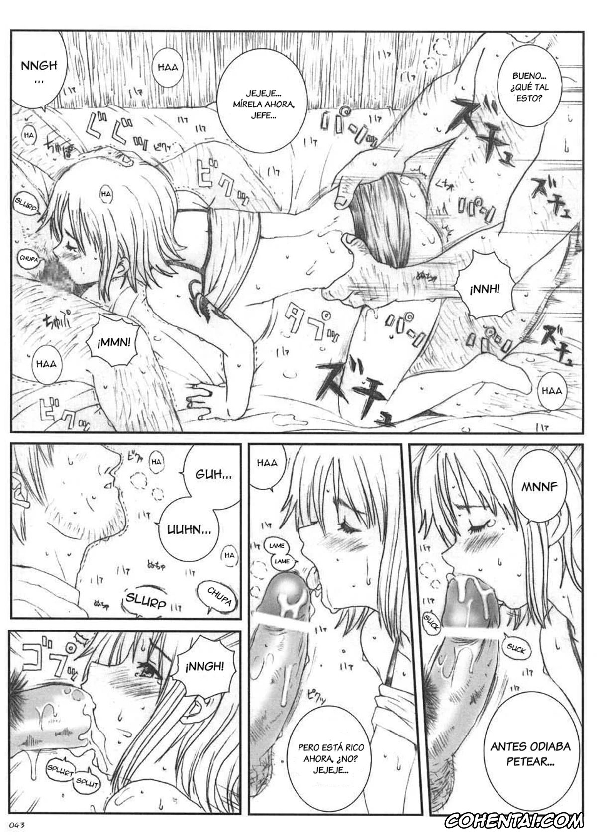 One Piece hentai, Nami hentai, Kuusou Zikken Vol.5 (One Piece), pagina 42