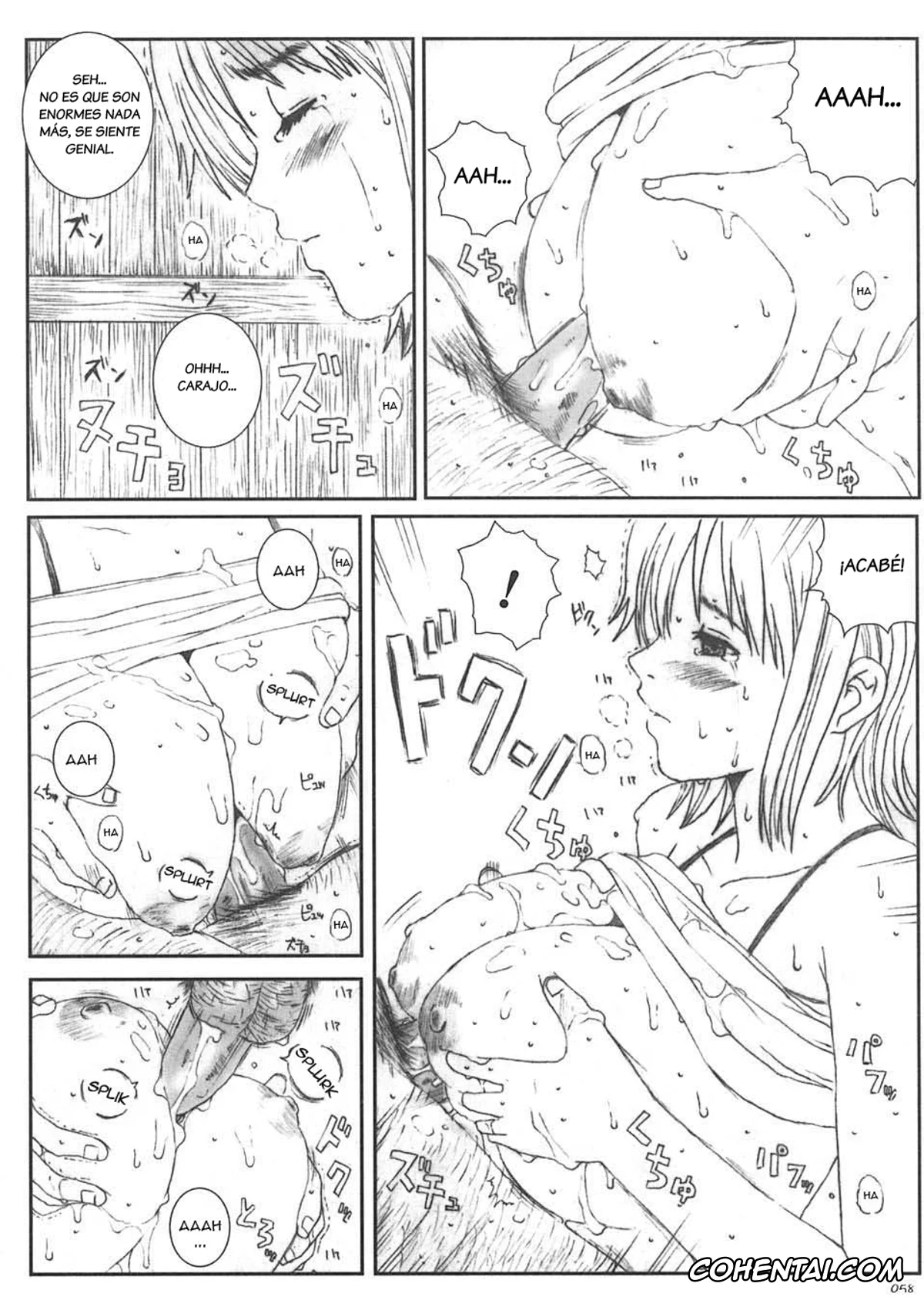 One Piece hentai, Nami hentai, Kuusou Zikken Vol.5 (One Piece), pagina 57
