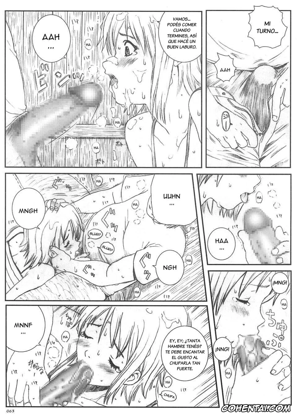 One Piece porno, Nami porno, Kuusou Zikken Vol.5 (One Piece), pagina 62