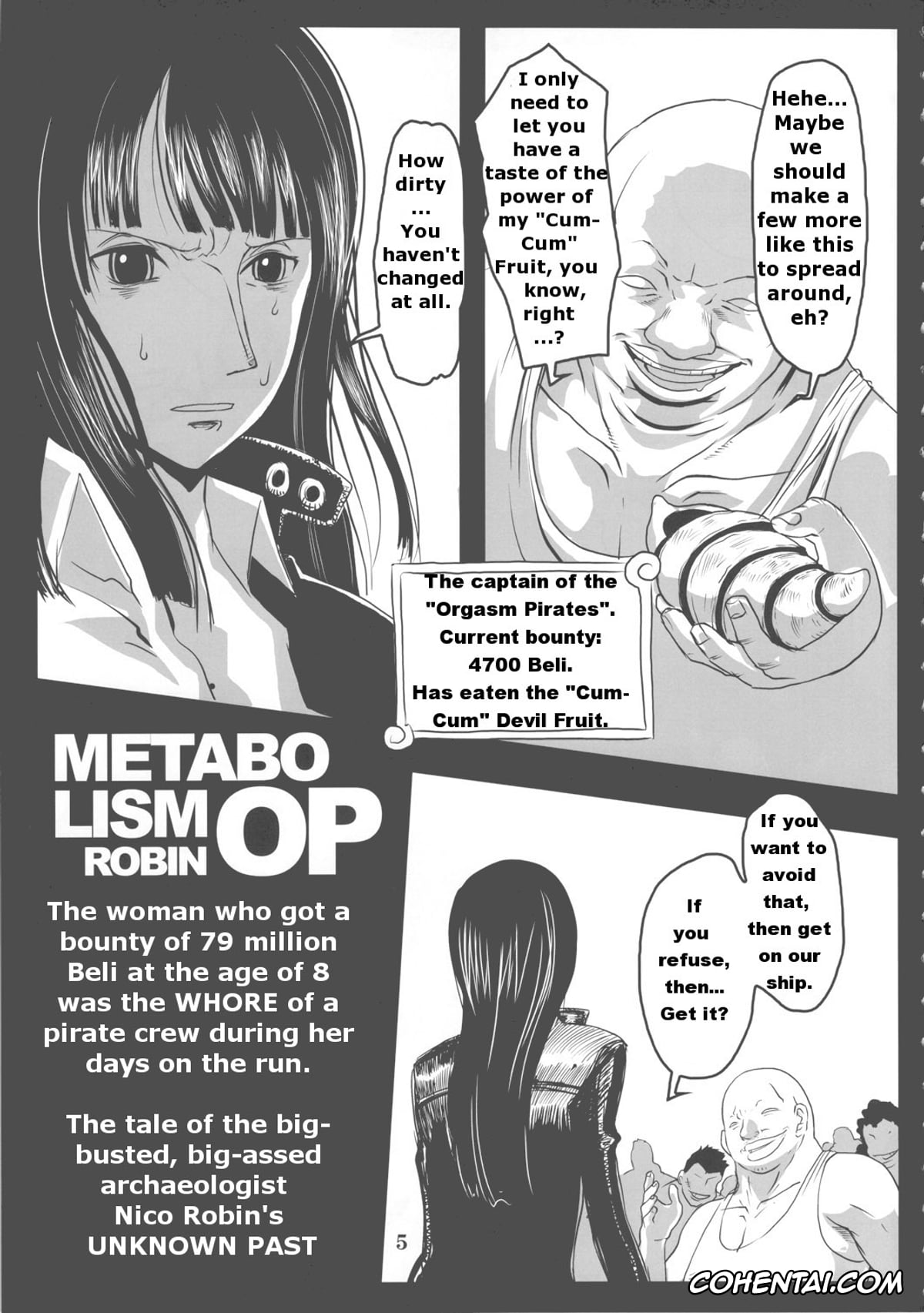One Piece xxx, Nico Robin xxx, Metabolism OP Kyonyuu Kyoshiri Shoufu Nico Robin no Keshi Tai Kako (One Piece), pagina 4