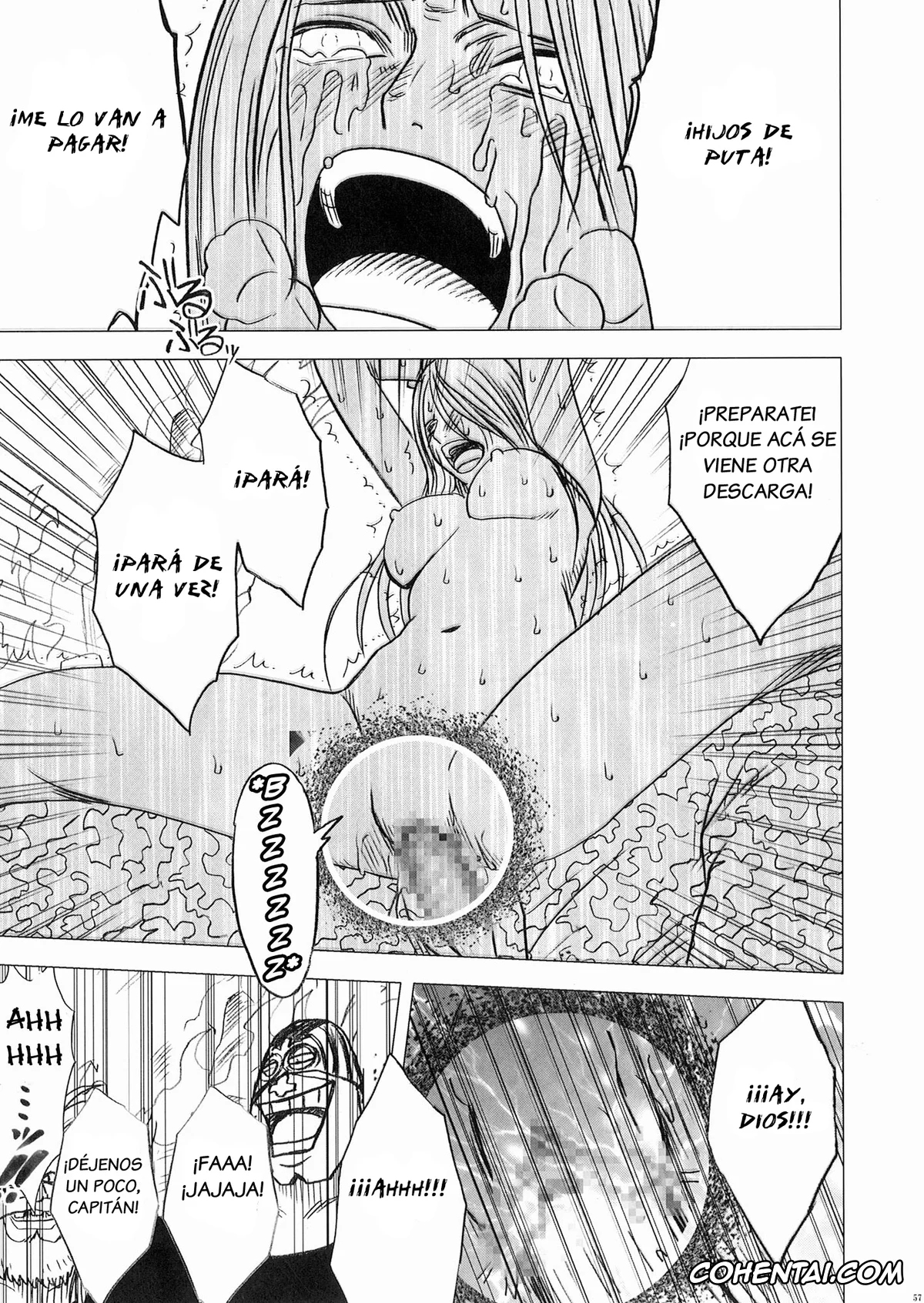 One Piece hentai, Jewelry Bonney hentai, Bonnie no Haiboku (One Piece), pagina 54