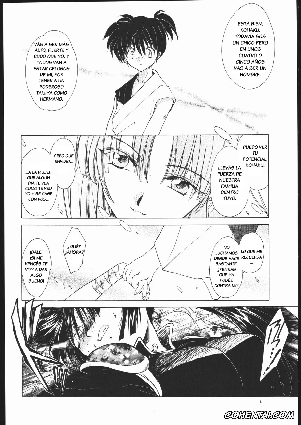 Inuyasha hentai, Sango hentai, Muku no Chi o Nagasu Ude (Inuyasha), pagina 3