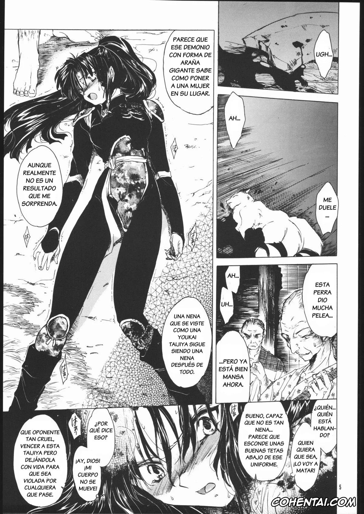 Inuyasha xxx, Sango xxx, Muku no Chi o Nagasu Ude (Inuyasha), pagina 4