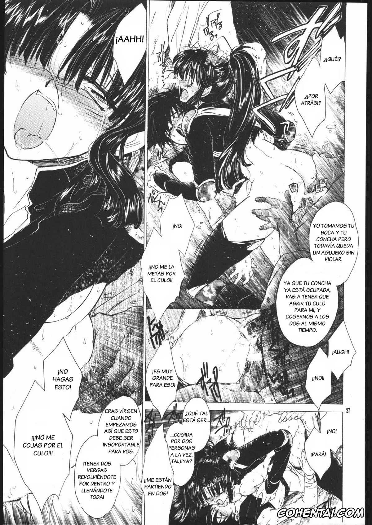 Inuyasha porno, Sango porno, Muku no Chi o Nagasu Ude (Inuyasha), pagina 26