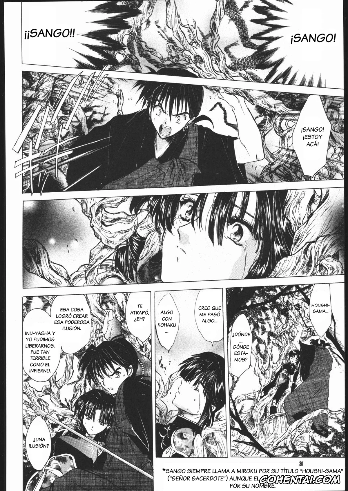 Inuyasha porno, Sango porno, Muku no Chi o Nagasu Ude (Inuyasha), pagina 29