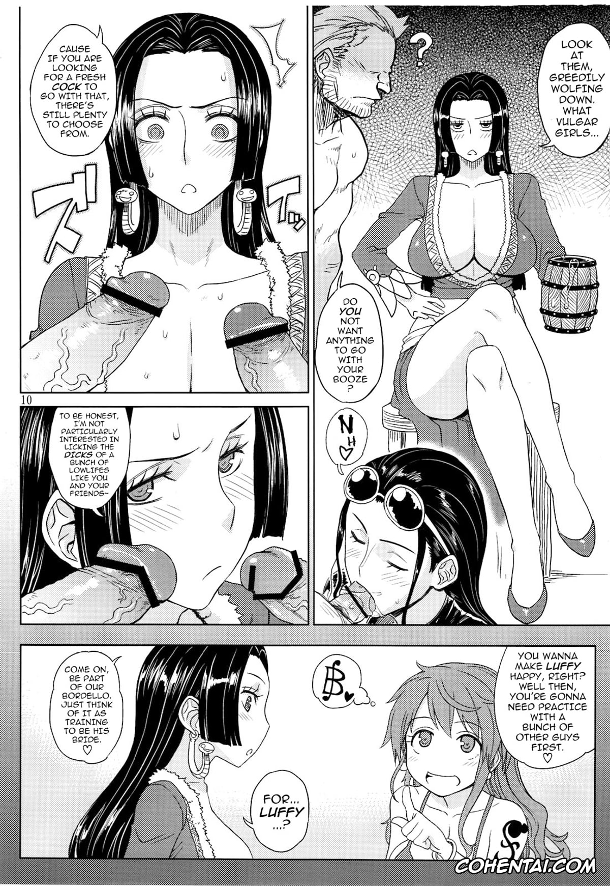 One Piece hentai, Boa Hancock hentai, Nami hentai, Nico Robin hentai, MEROMERO GIRLS NEW WORLD (One Piece), pagina 9