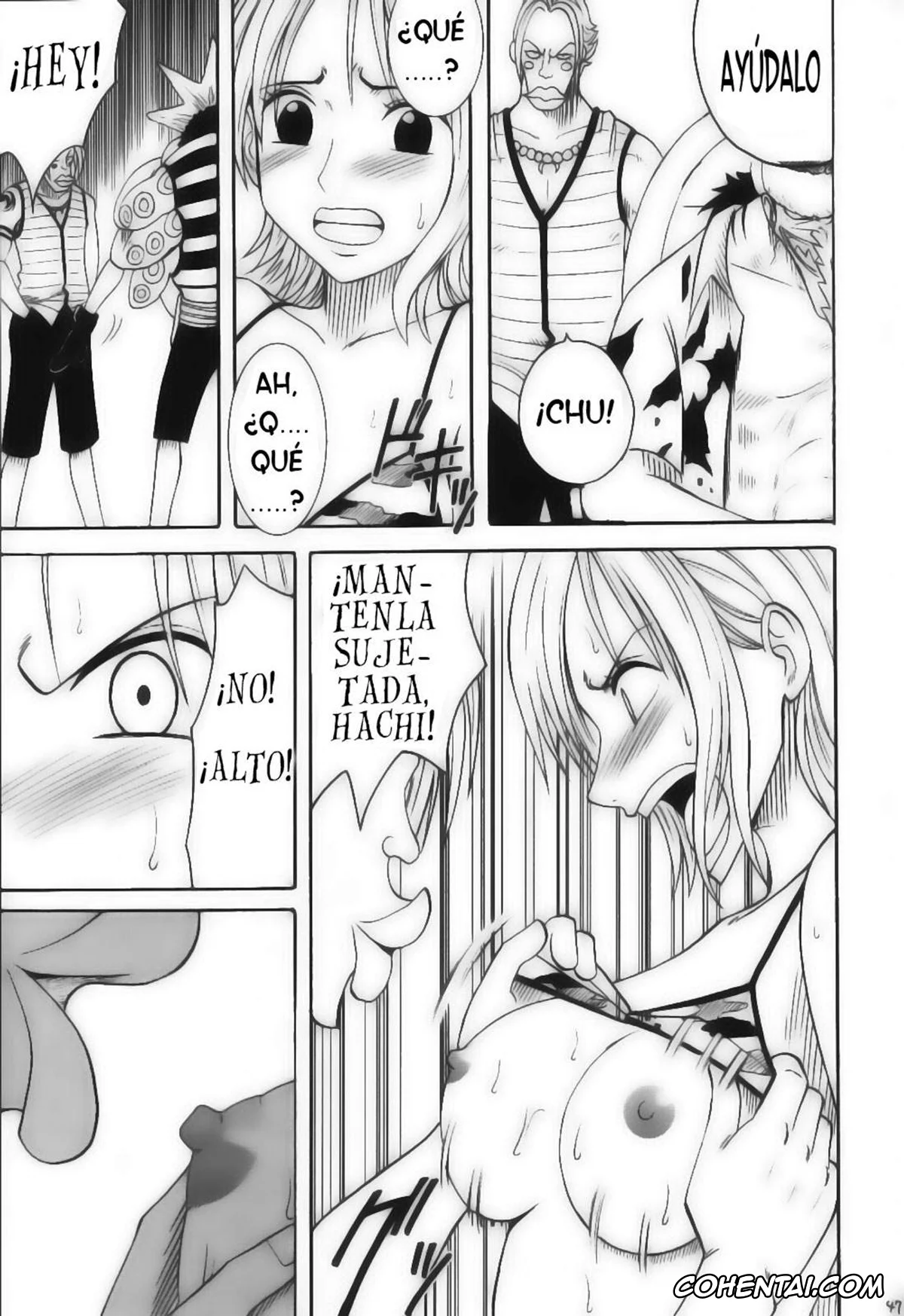 One Piece hentai, Arlong hentai, Monkey D. Luffy hentai, Nami hentai, Nojiko hentai, VOYAGE (One Piece), pagina 45