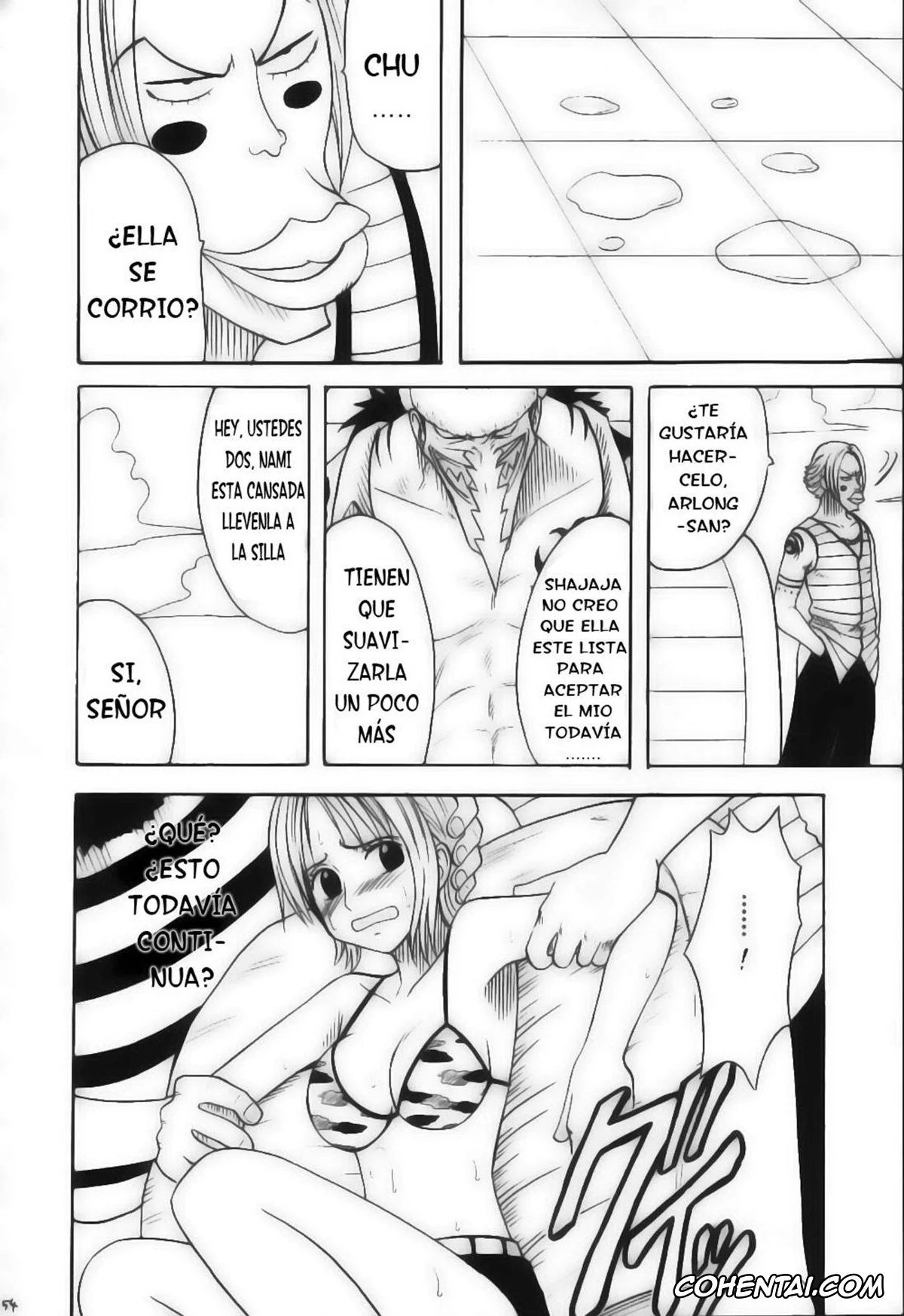 One Piece xxx, Arlong xxx, Monkey D. Luffy xxx, Nami xxx, Nojiko xxx, VOYAGE (One Piece), pagina 52