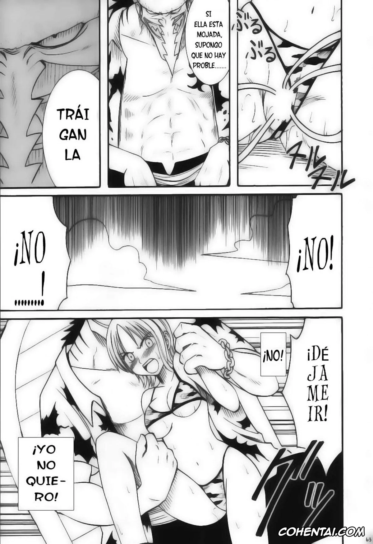 One Piece xxx, Arlong xxx, Monkey D. Luffy xxx, Nami xxx, Nojiko xxx, VOYAGE (One Piece), pagina 61