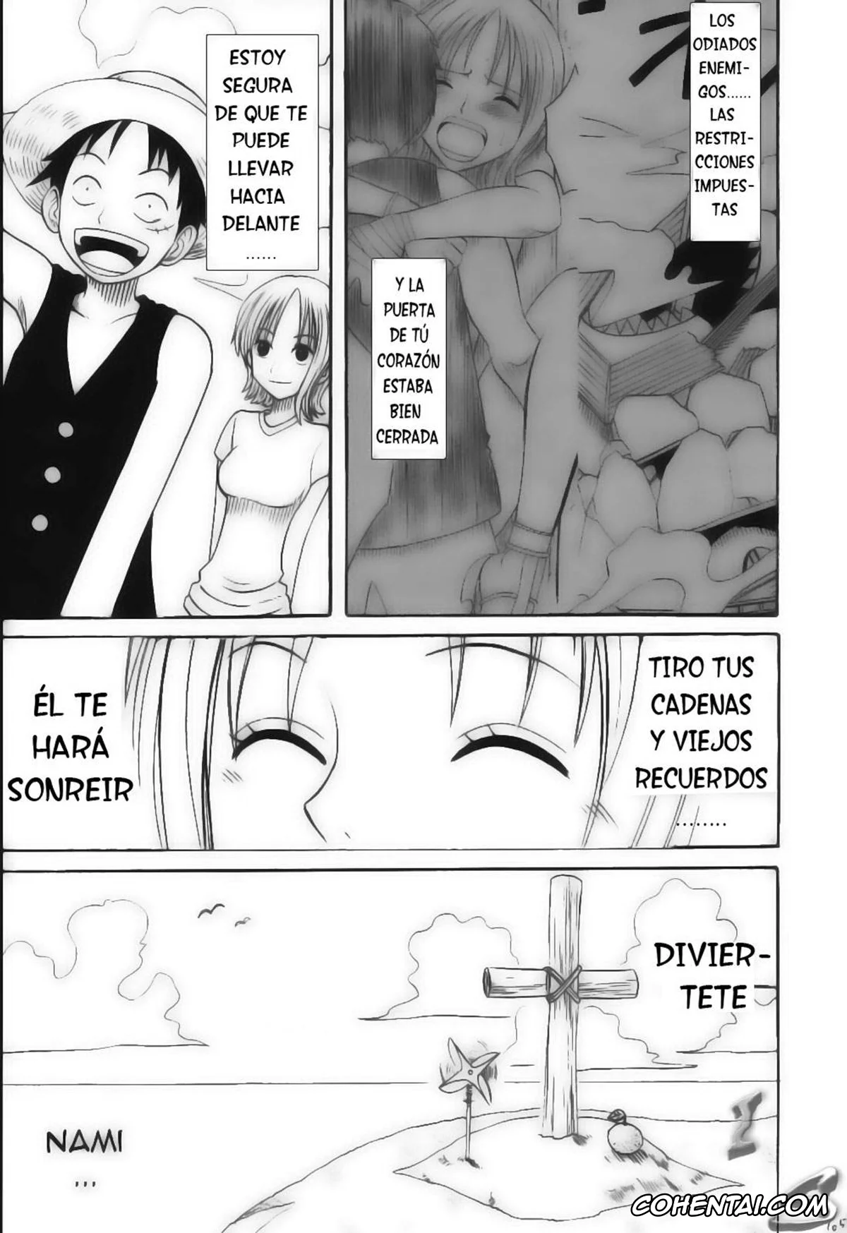 One Piece xxx, Arlong xxx, Monkey D. Luffy xxx, Nami xxx, Nojiko xxx, VOYAGE (One Piece), pagina 103