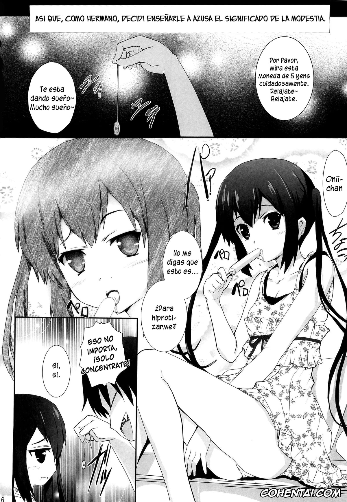 K-ON! hentai, Azusa Nakano hentai, Zoku – Ore no Gimai ga Azunyan no Wake ga Nai (K-ON!), pagina 6