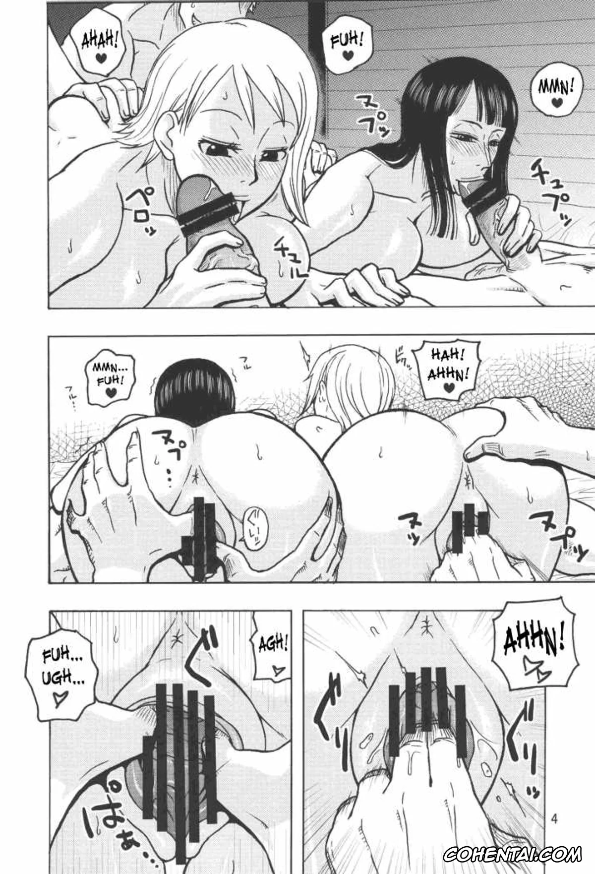 One Piece hentai, Nami hentai, Nico Robin hentai, Nami no Koukai Nisshi EX NamiRobi 2 (One Piece), pagina 3