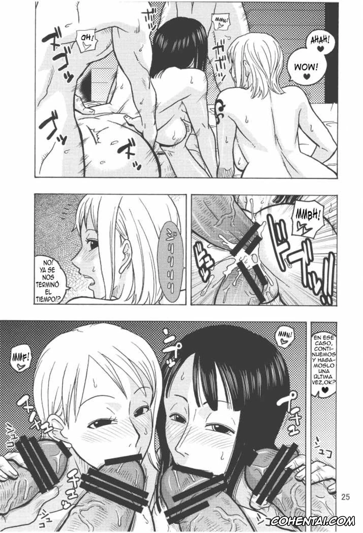 One Piece hentai, Nami hentai, Nico Robin hentai, Nami no Koukai Nisshi EX NamiRobi 2 (One Piece), pagina 24