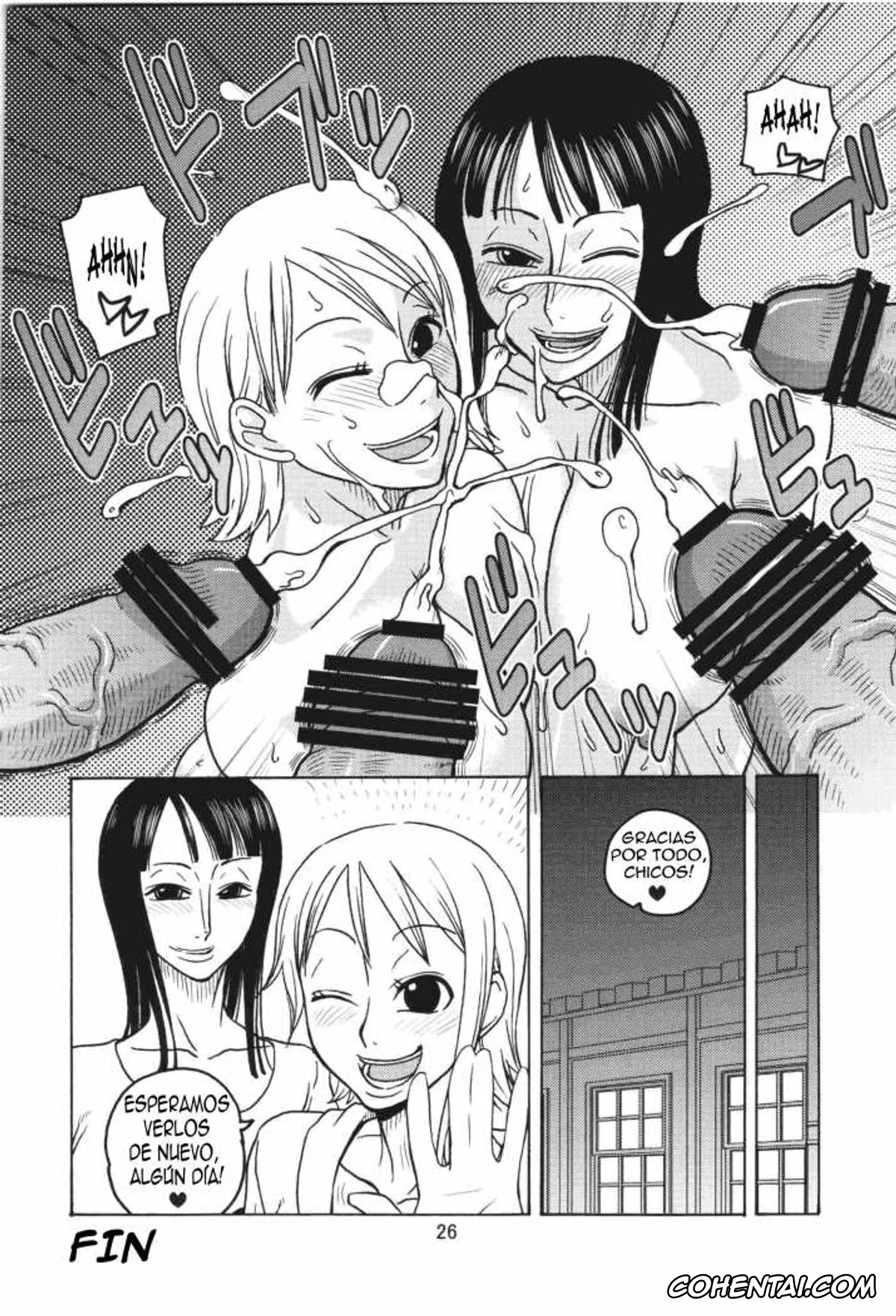 One Piece xxx, Nami xxx, Nico Robin xxx, Nami no Koukai Nisshi EX NamiRobi 2 (One Piece), pagina 25