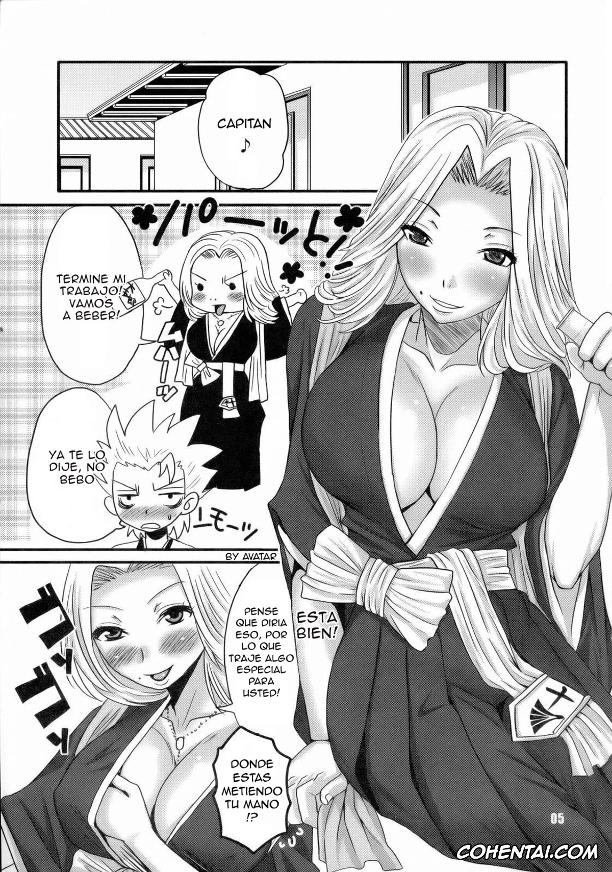 Bleach xxx, Rangiku Matsumoto xxx, Toushirou Hitsugaya xxx, Gekokujou Dynamite (Bleach), pagina 4