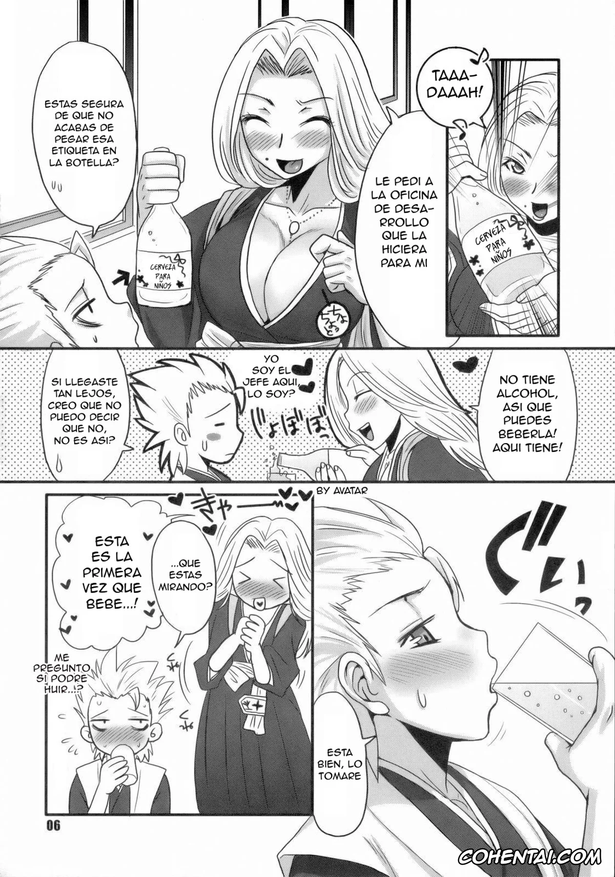 Bleach porno, Rangiku Matsumoto porno, Toushirou Hitsugaya porno, Gekokujou Dynamite (Bleach), pagina 5