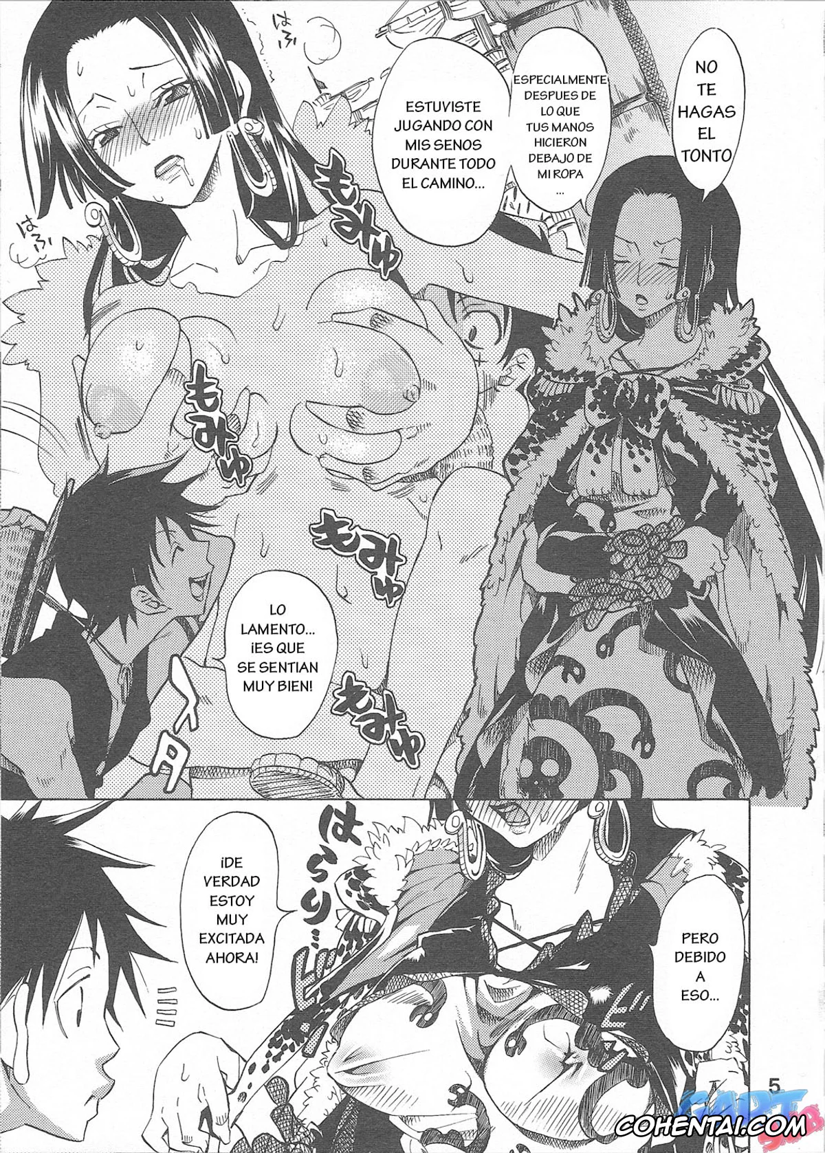 One Piece porno, Boa Hancock porno, Monkey D. Luffy porno, Hebihime-sama Goranshin desu! 2 (One Piece), pagina 5