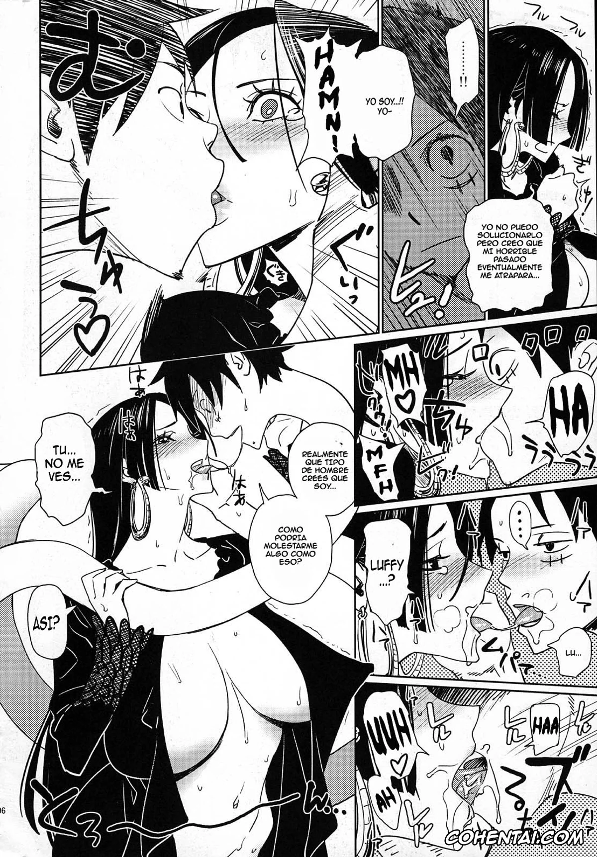 One Piece porno, Boa Hancock porno, Monkey D. Luffy porno, Abura Shoukami Tsukane No.04 Hatsukoi Jotei (One Piece), pagina 5