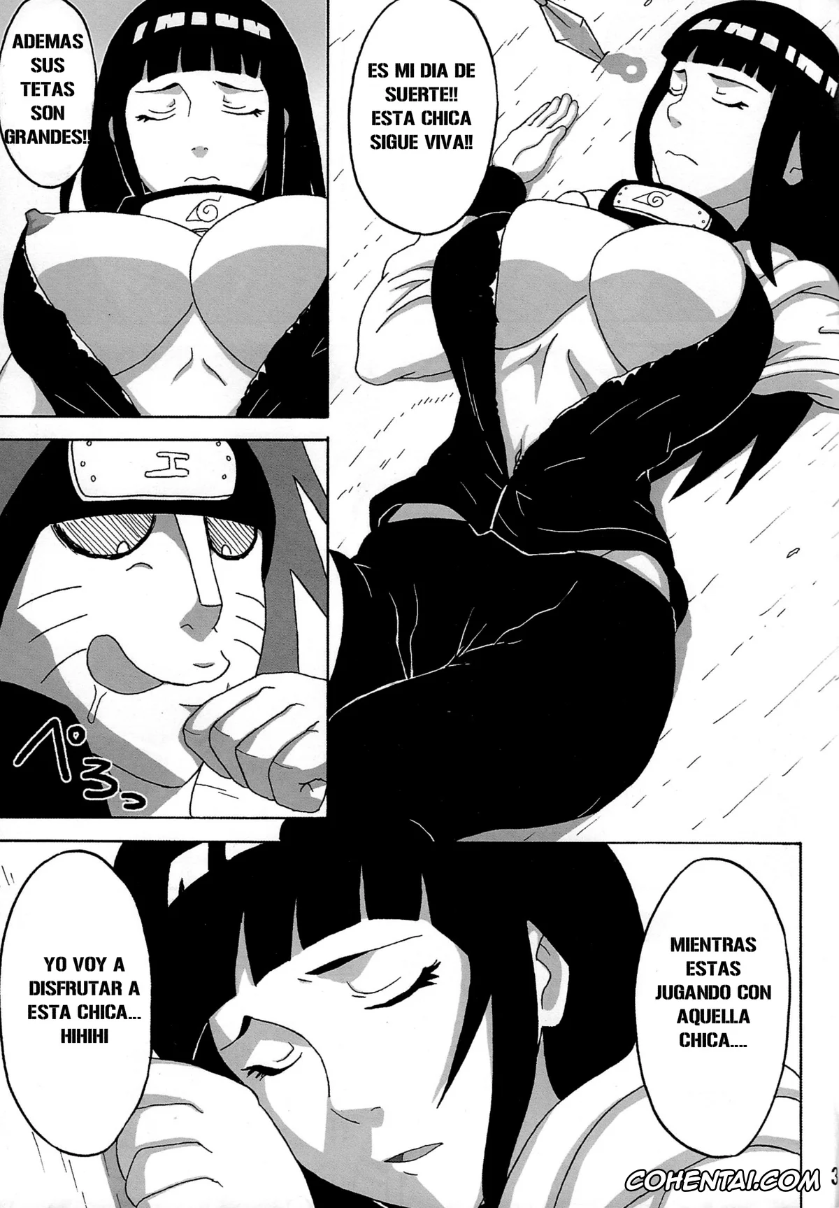 NARUTO xxx, Hinata Hyuga xxx, Samui xxx, Taikan Kyonyou Shugi (Naruto), pagina 4