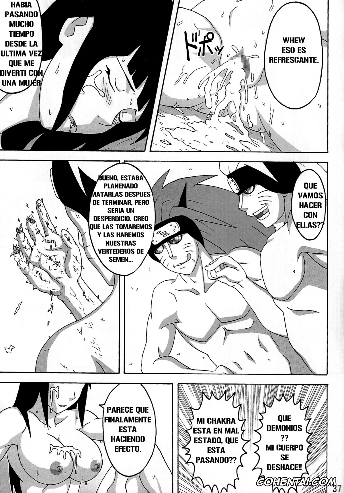 NARUTO porno, Hinata Hyuga porno, Samui porno, Taikan Kyonyou Shugi (Naruto), pagina 38