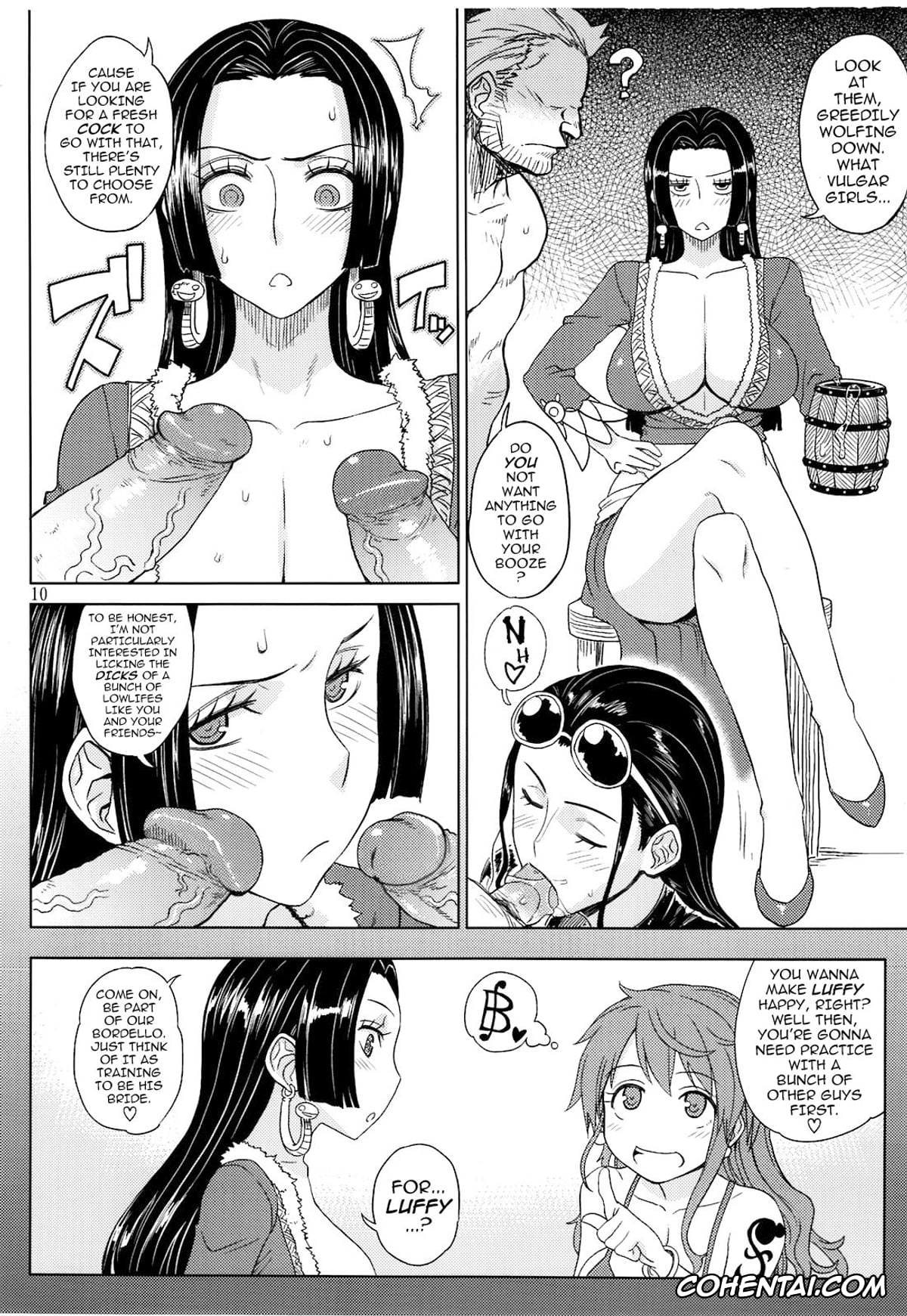 One Piece hentai, Boa Hancock hentai, Nami hentai, Nico Robin hentai, MEROMERO GIRLS NEW WORLD (One Piece), pagina 9
