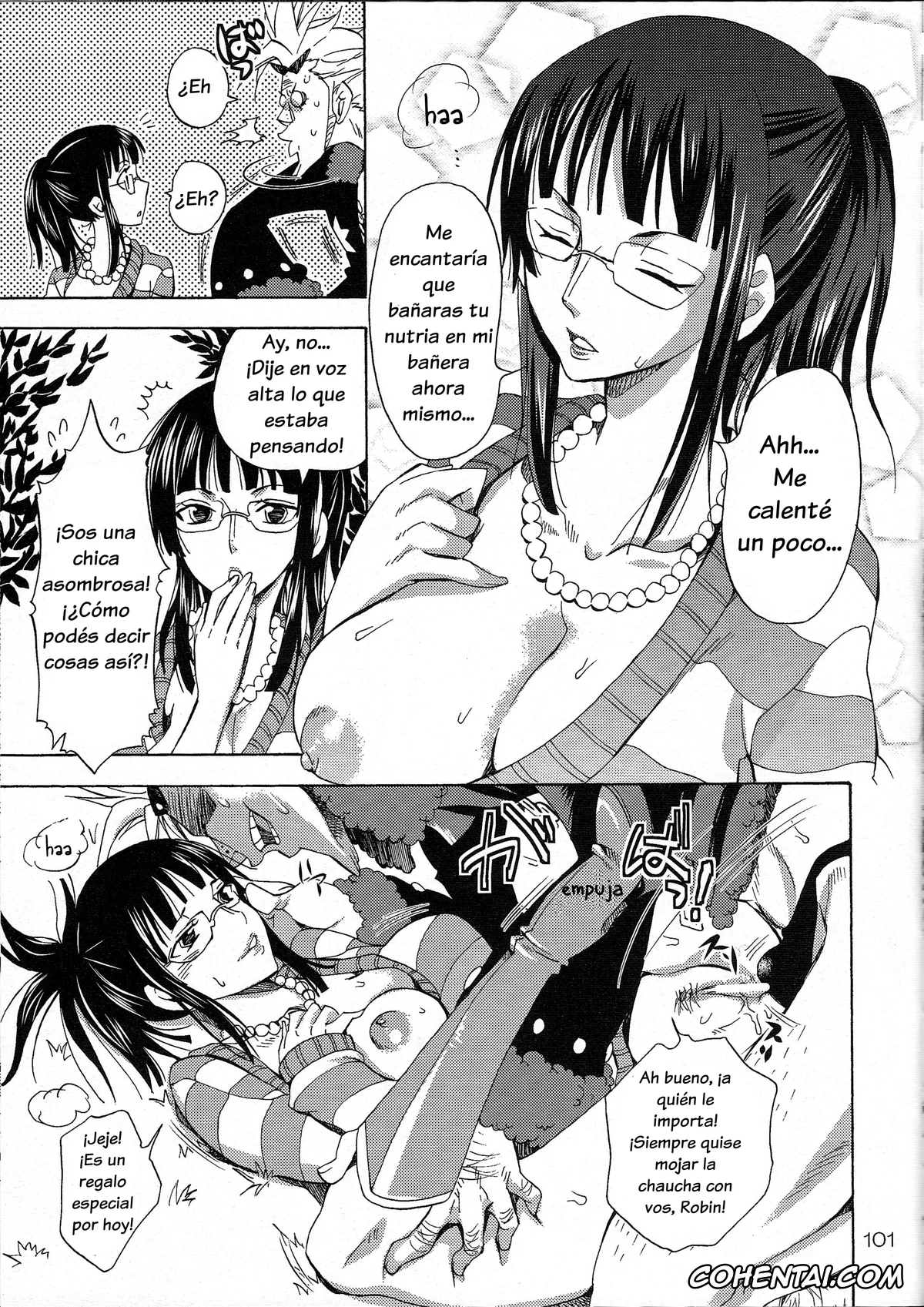 One Piece porno, Franky porno, Nico Robin porno, EROTIC WORLD ~Bangaihen~ (Ranshin Pirates ~Soushuuhen~) (One Piece), pagina 8