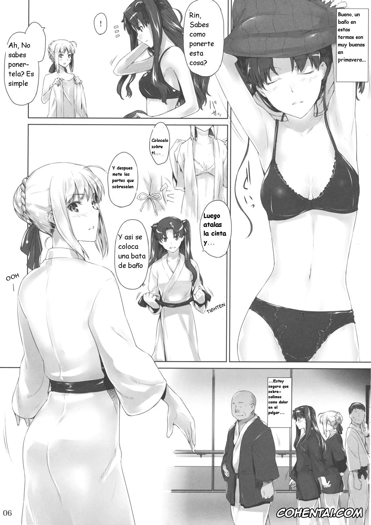 Fate/stay night hentai, Rin Tosaka hentai, Saber | Arturia Pendragon hentai, Tosaka-ke no Kakei Jijou 8 (Fate/stay night), pagina 6