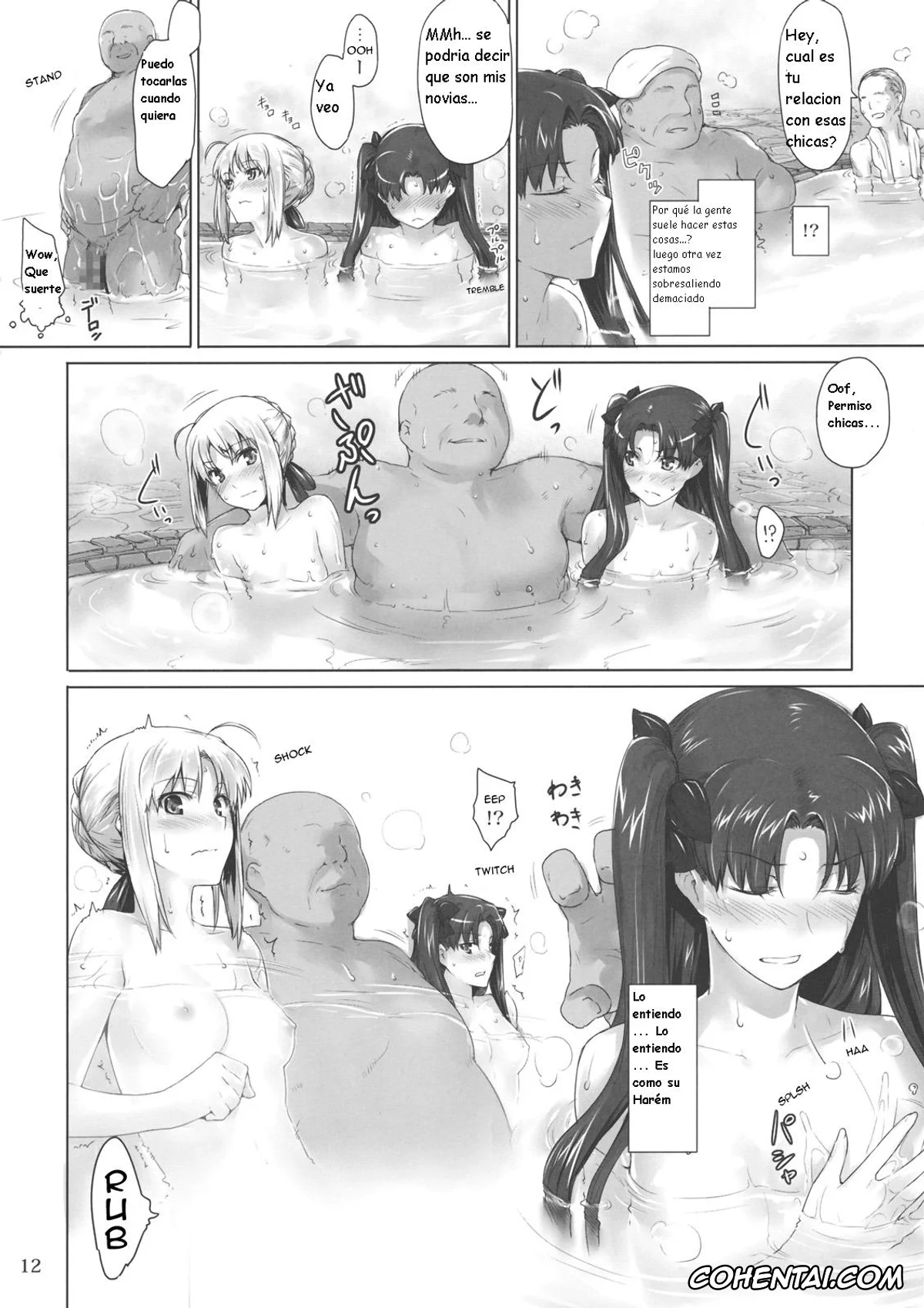 Fate/stay night hentai, Rin Tosaka hentai, Saber | Arturia Pendragon hentai, Tosaka-ke no Kakei Jijou 8 (Fate/stay night), pagina 12