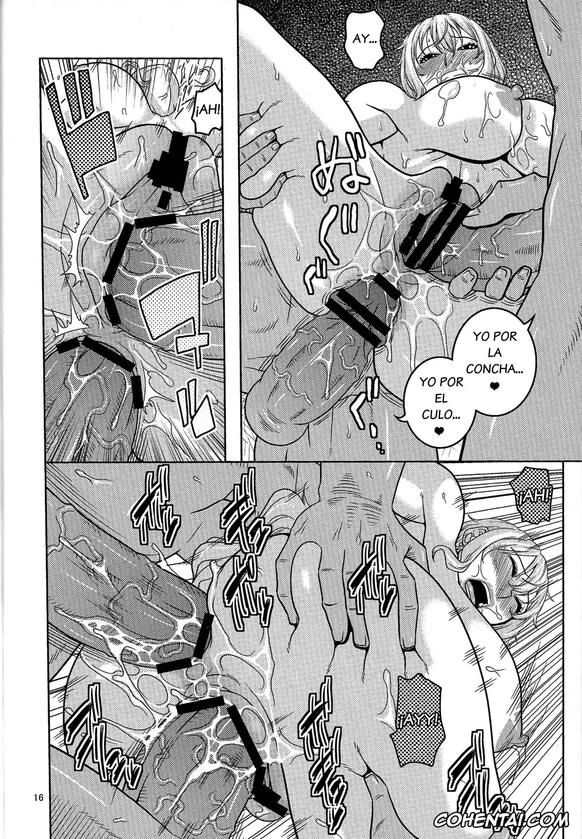 One Piece porno, Nami porno, Nami no Ura Koukai Nisshi 6 (One Piece), pagina 17