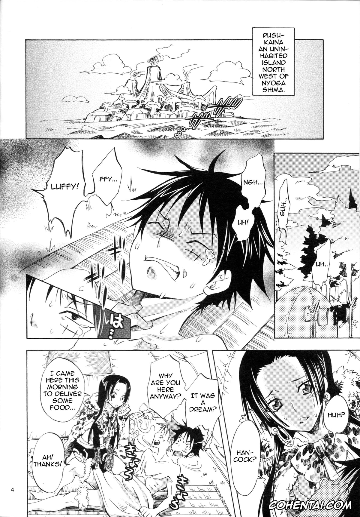 One Piece hentai, Boa Hancock hentai, Monkey D. Luffy hentai, Honnou (ONE PIECE), pagina 3