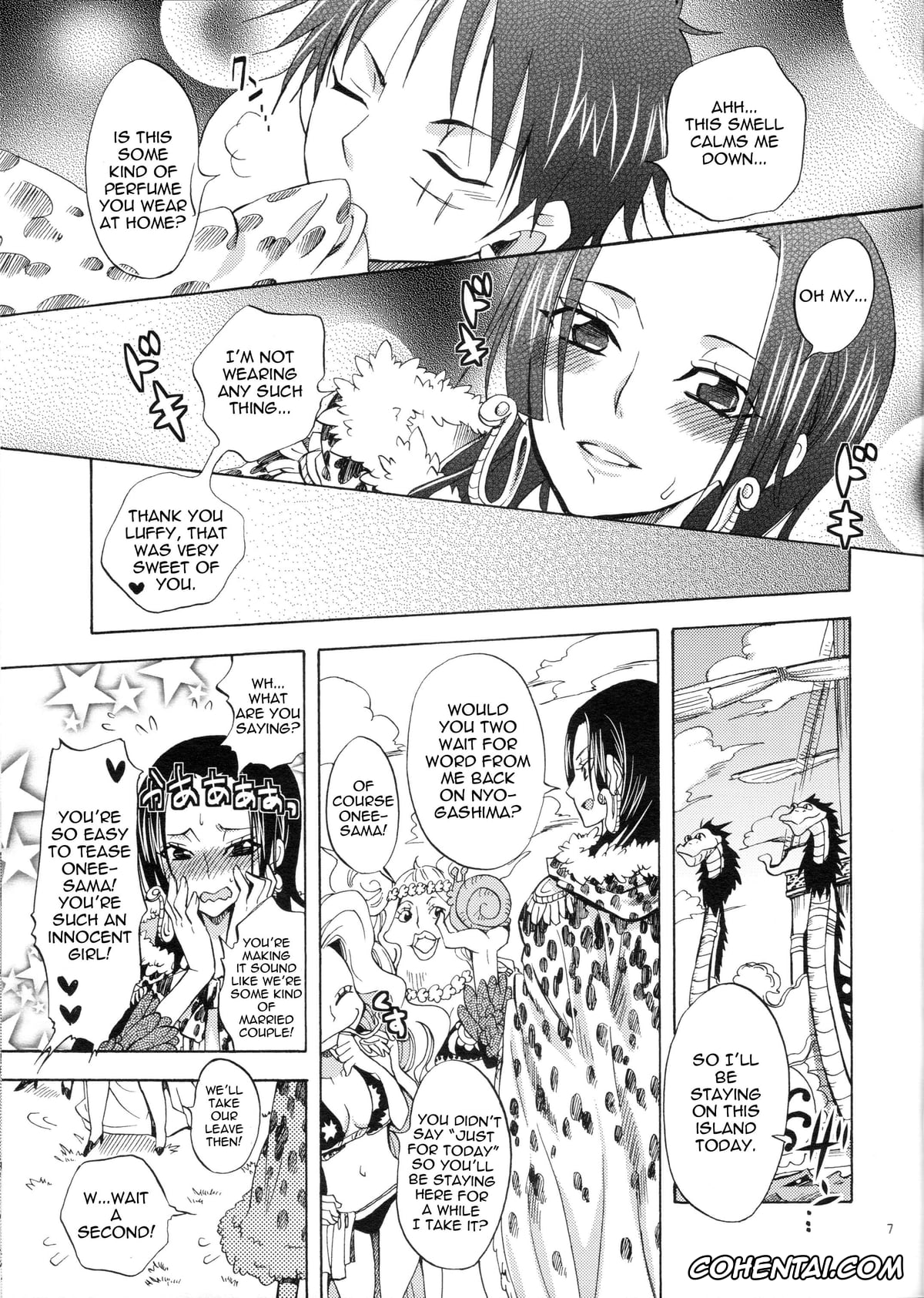 One Piece hentai, Boa Hancock hentai, Monkey D. Luffy hentai, Honnou (ONE PIECE), pagina 6
