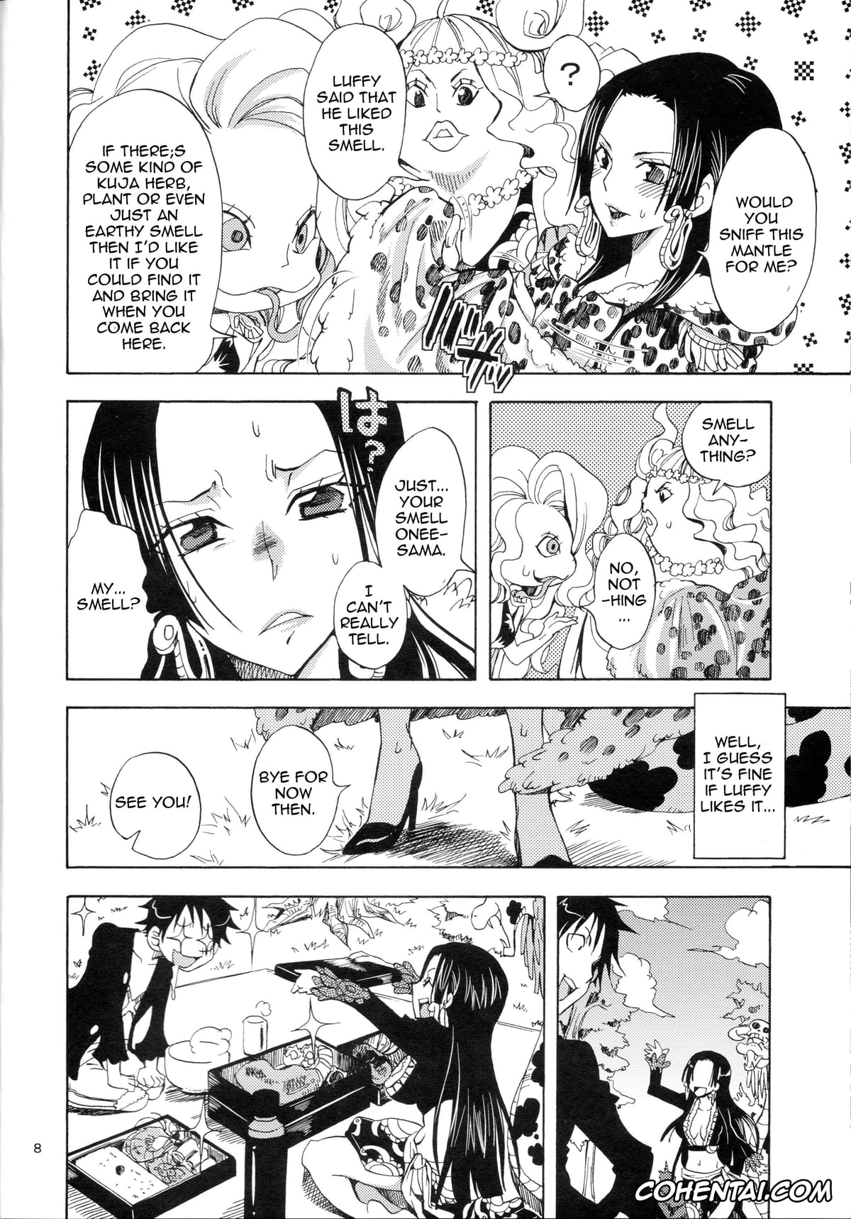 One Piece xxx, Boa Hancock xxx, Monkey D. Luffy xxx, Honnou (ONE PIECE), pagina 7