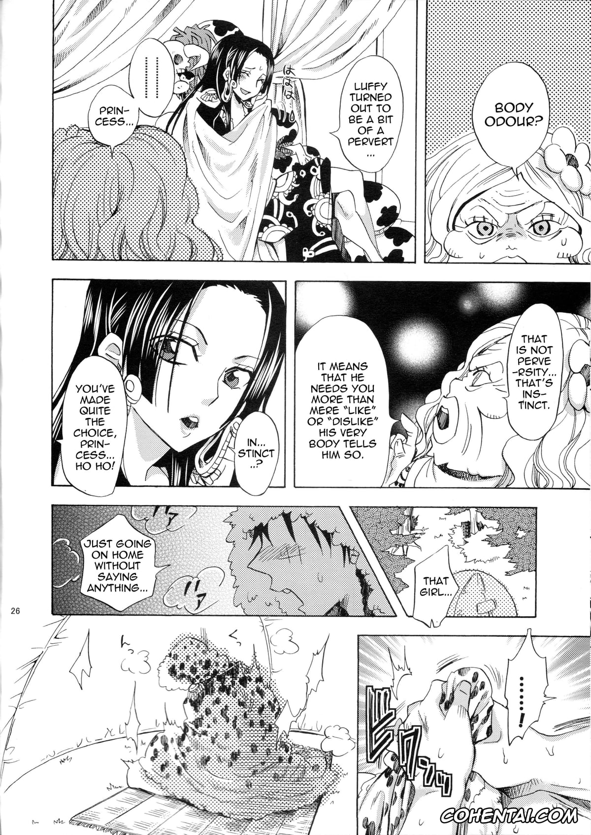 One Piece xxx, Boa Hancock xxx, Monkey D. Luffy xxx, Honnou (ONE PIECE), pagina 25