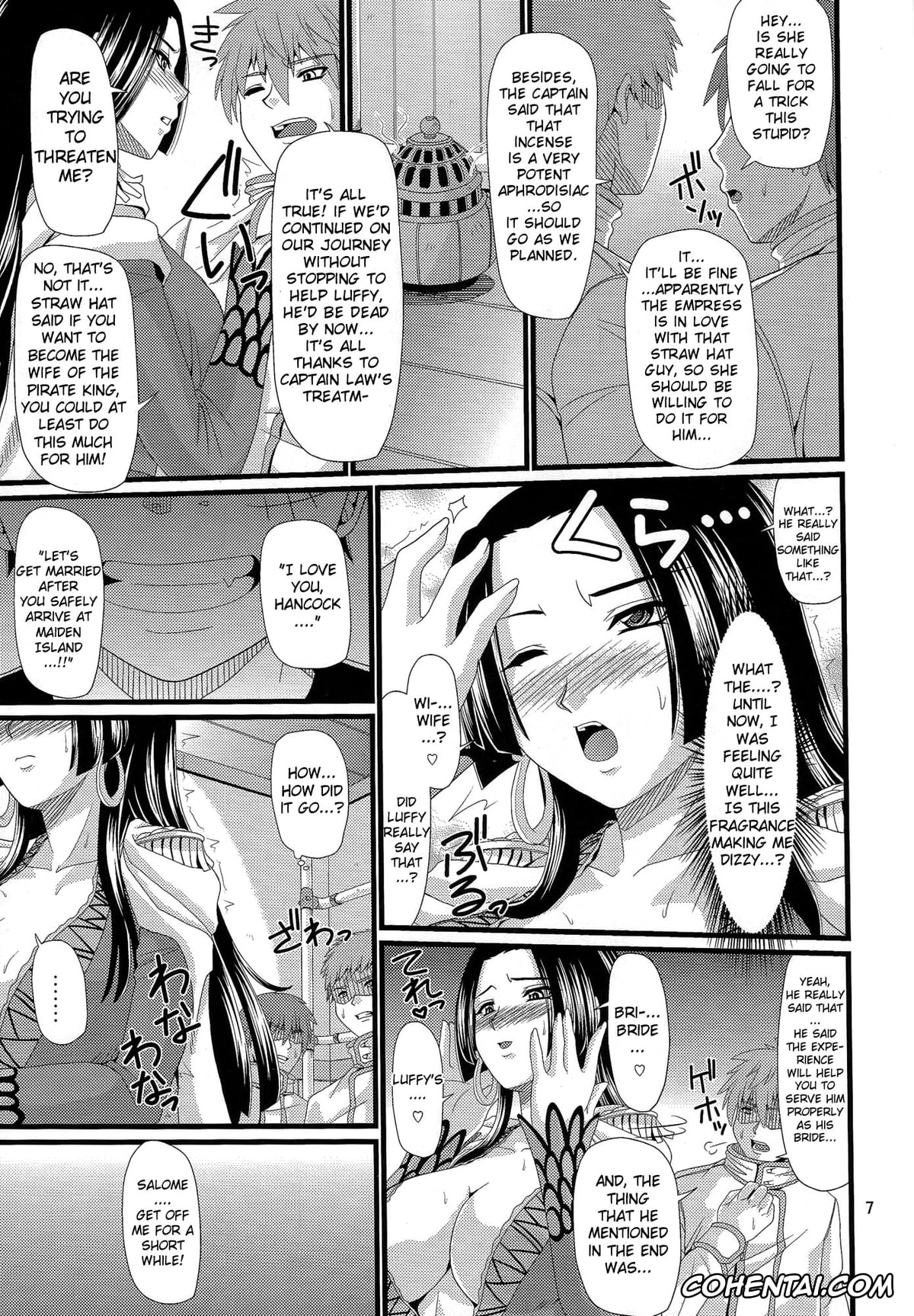 One Piece hentai, Boa Hancock hentai, Hebi Hime-sama (One Piece), pagina 6