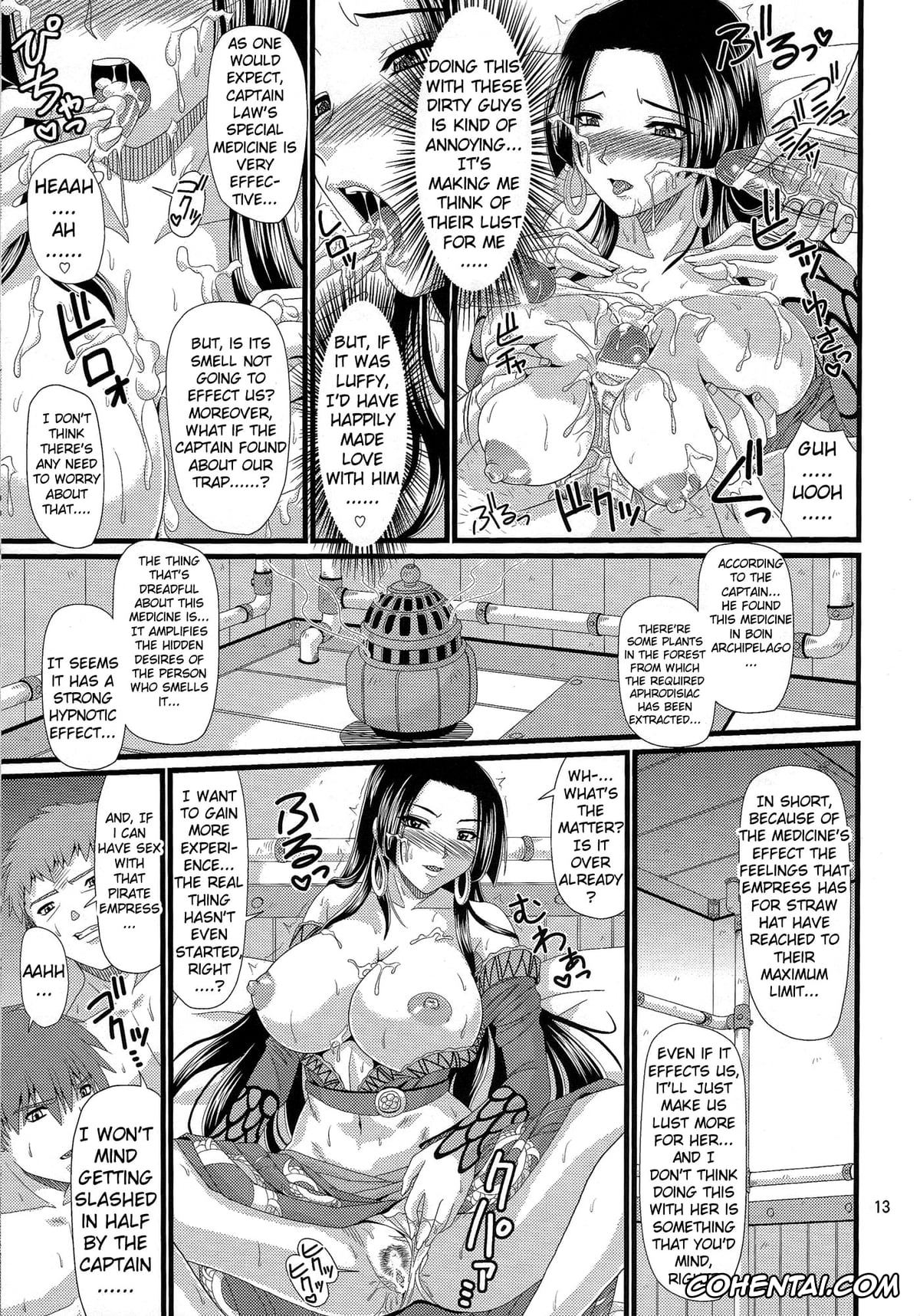 One Piece hentai, Boa Hancock hentai, Hebi Hime-sama (One Piece), pagina 12