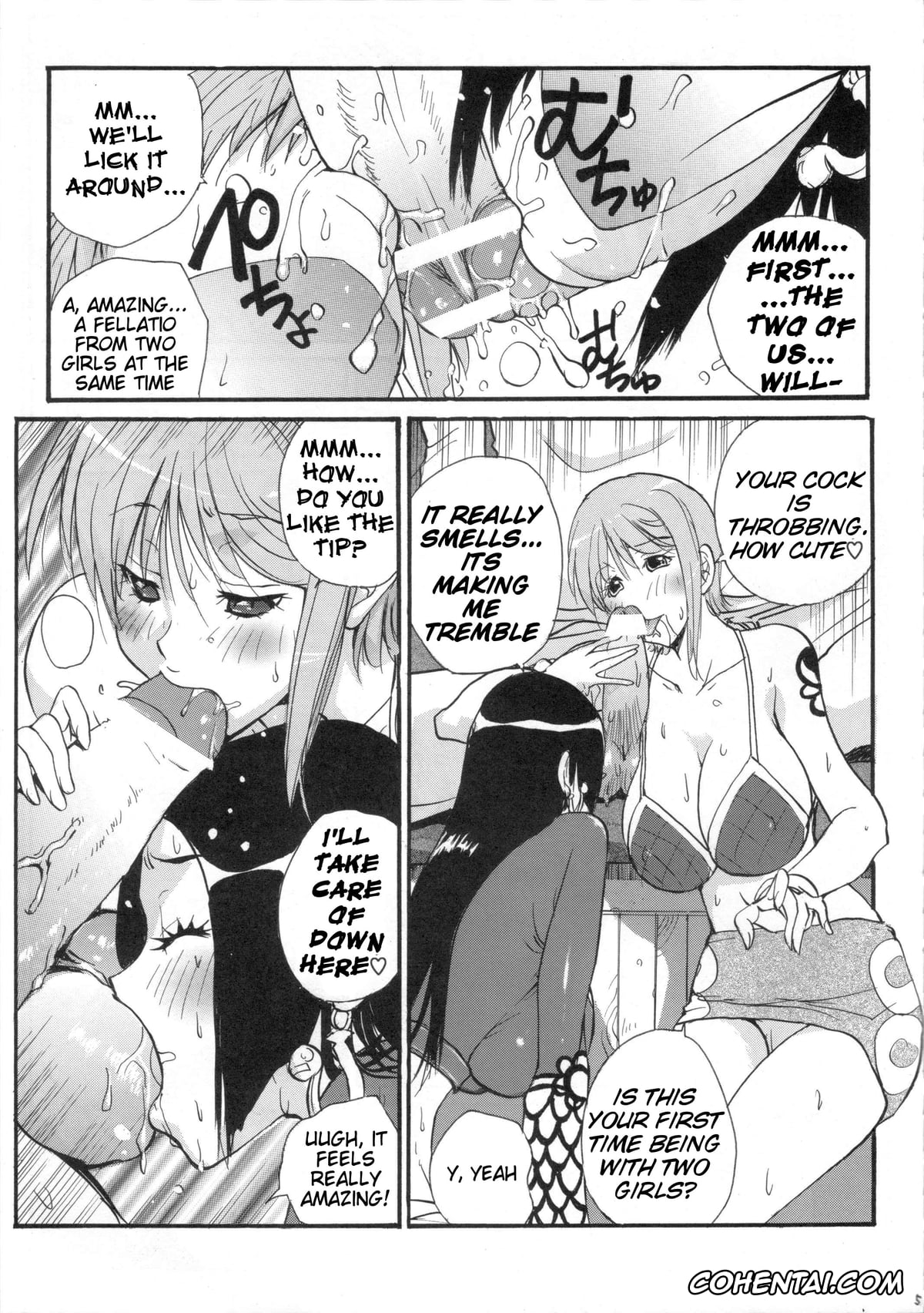 One Piece xxx, Boa Hancock xxx, Nami xxx, Nami to Hancock (One Piece), pagina 4