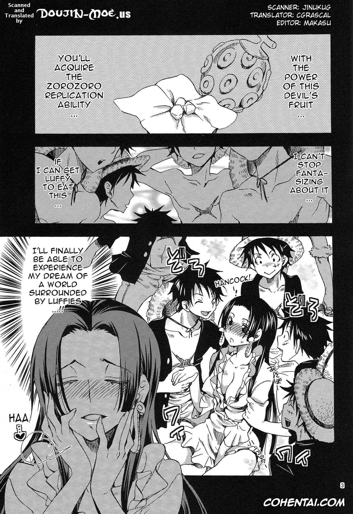 One Piece porno, Boa Hancock porno, Monkey D. Luffy porno, Meromero Ha~rem★ (One Piece), pagina 2