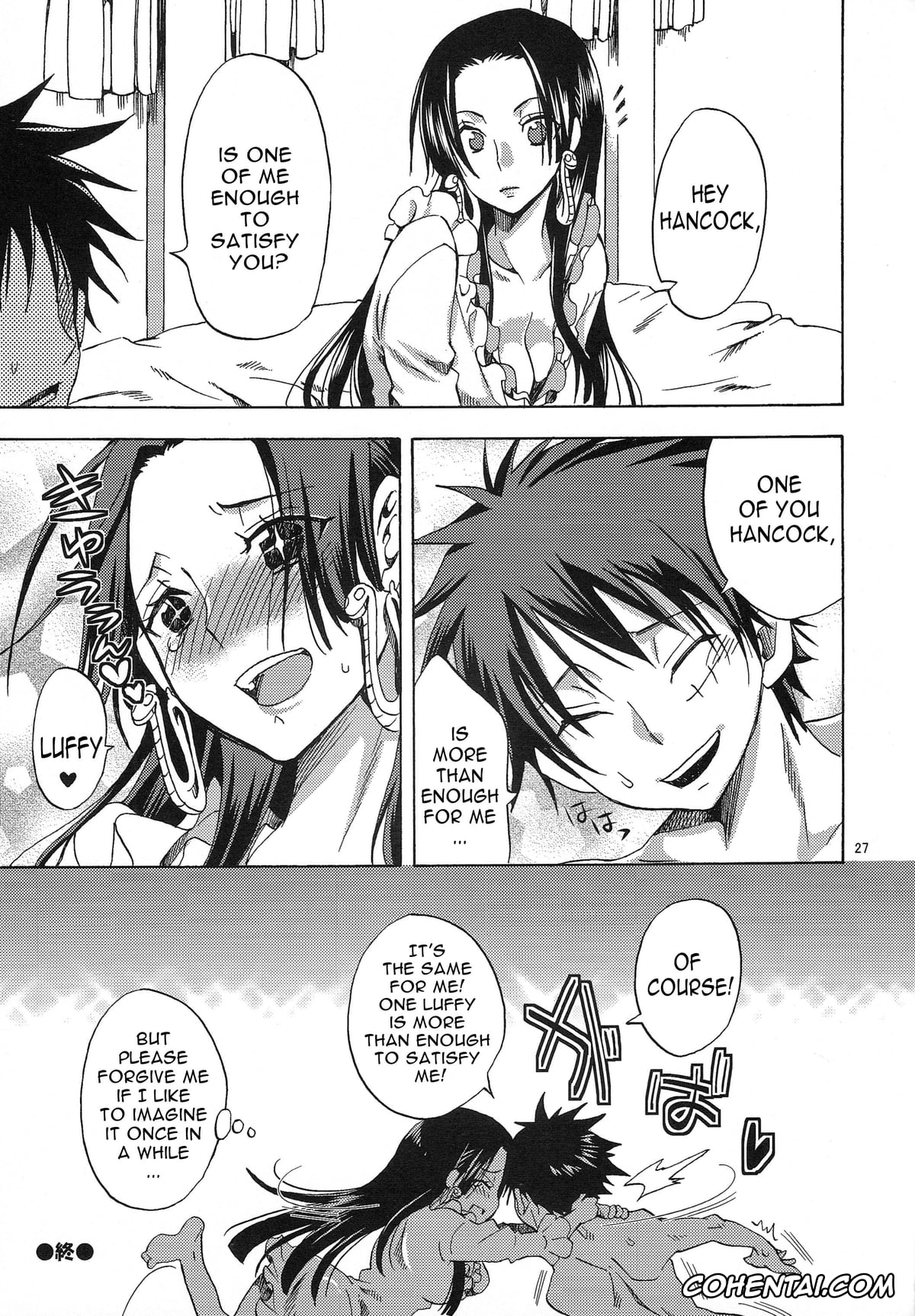 One Piece xxx, Boa Hancock xxx, Monkey D. Luffy xxx, Meromero Ha~rem★ (One Piece), pagina 25