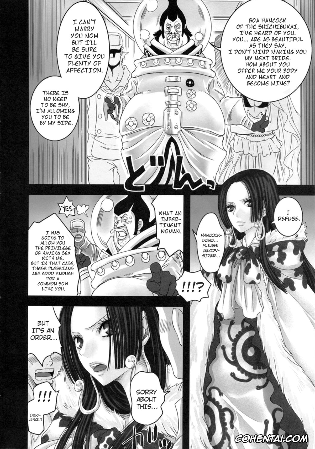 One Piece hentai, Boa Hancock hentai, Hebihime Juurin (One Piece), pagina 3