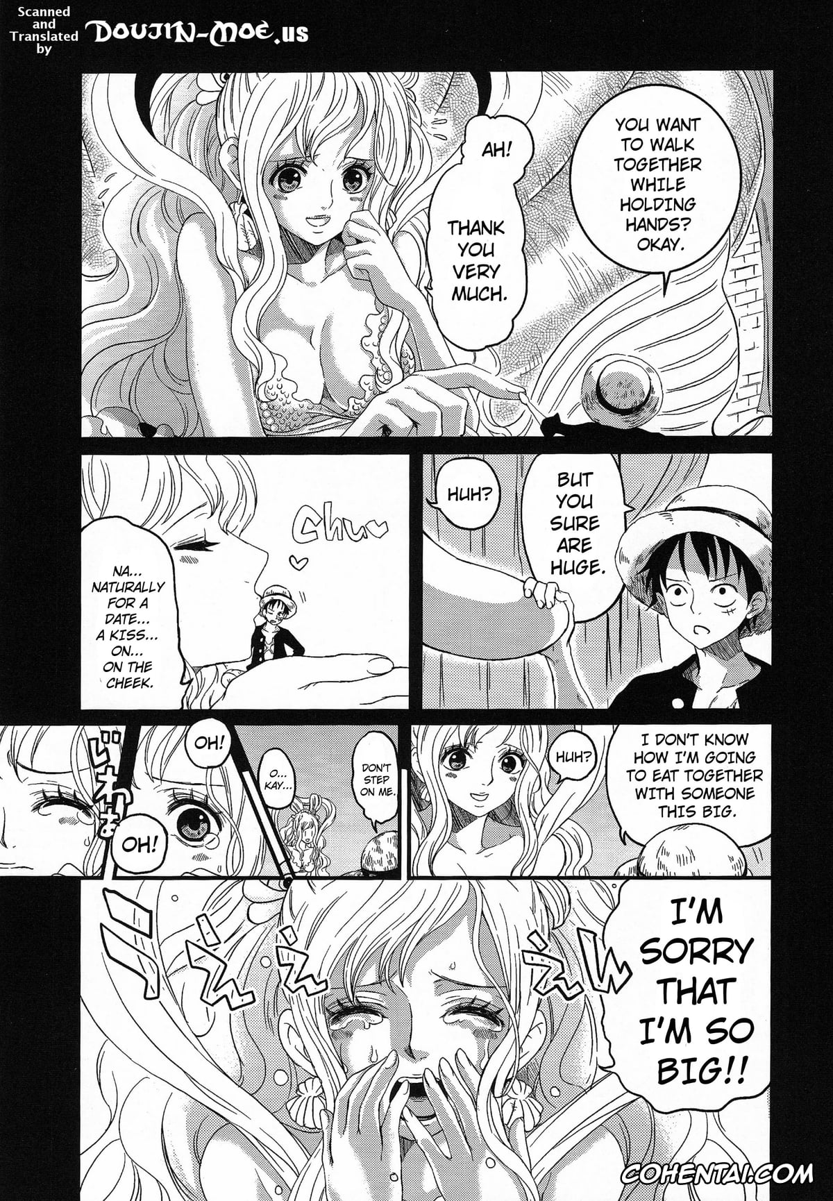 One Piece porno, Monkey D. Luffy porno, Shirahoshi porno, Ningyohime (One Piece), pagina 2