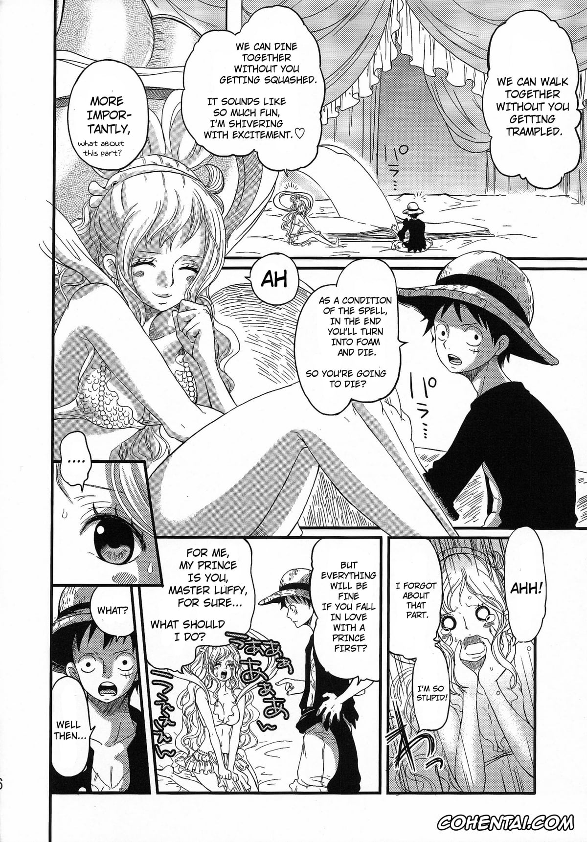One Piece porno, Monkey D. Luffy porno, Shirahoshi porno, Ningyohime (One Piece), pagina 5