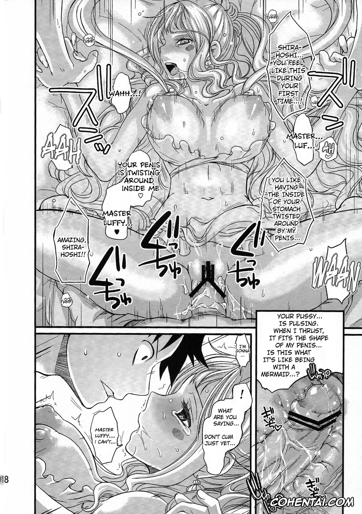 One Piece porno, Monkey D. Luffy porno, Shirahoshi porno, Ningyohime (One Piece), pagina 17