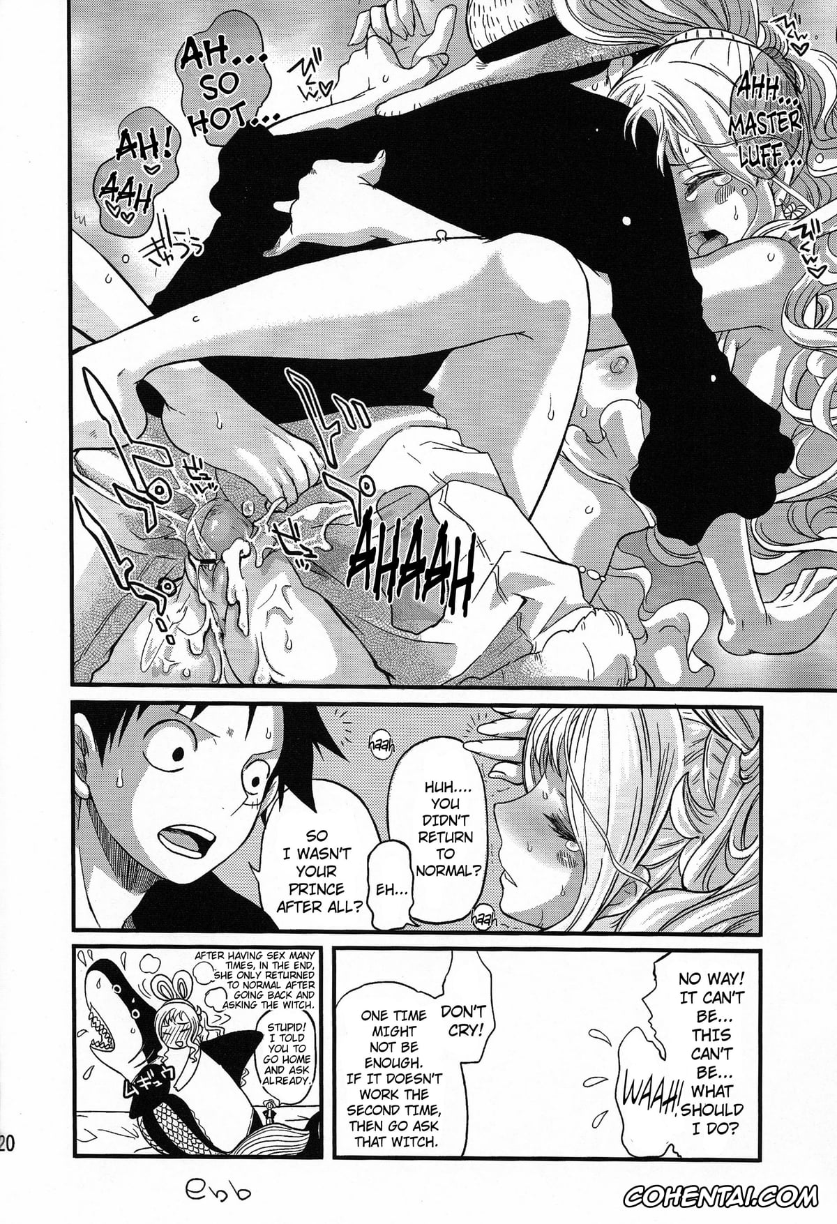 One Piece xxx, Monkey D. Luffy xxx, Shirahoshi xxx, Ningyohime (One Piece), pagina 19