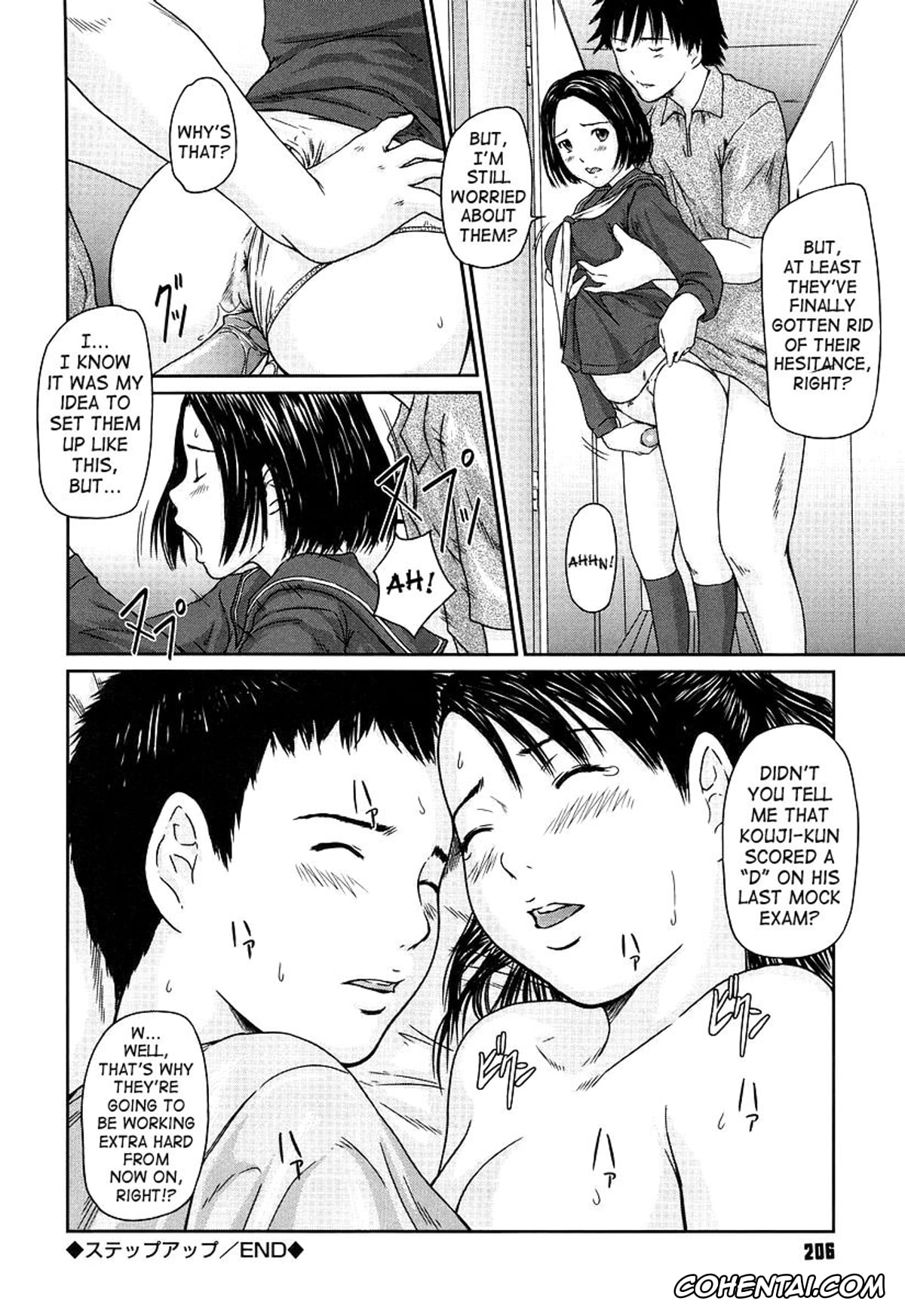 Manga porno, Tankoubon porno, Giri Giri Sisters, pagina 206